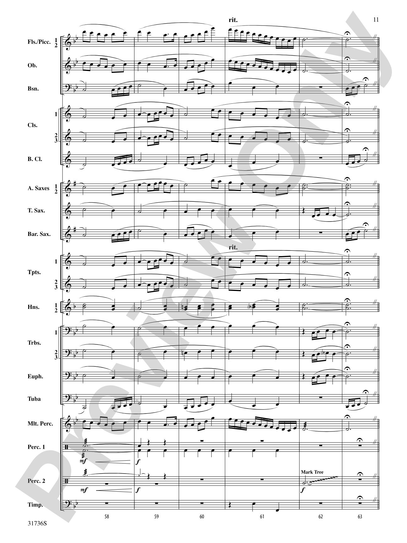Aquia Hills: Concert Band Conductor Score & Parts