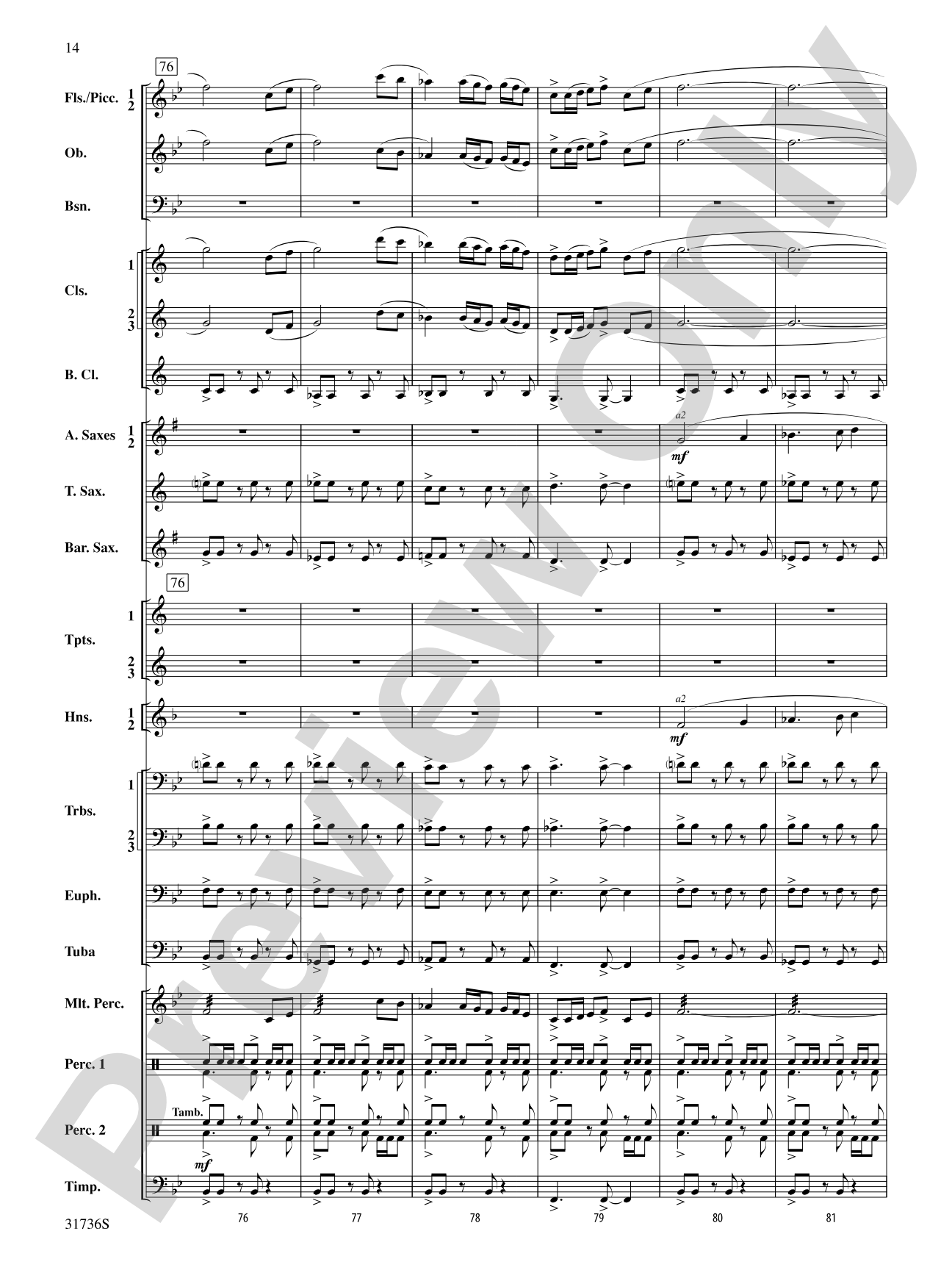 Aquia Hills: Concert Band Conductor Score & Parts