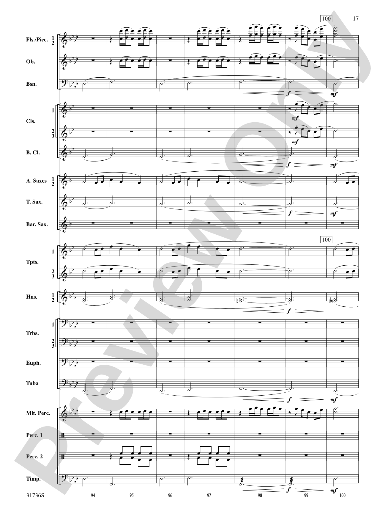 Aquia Hills: Concert Band Conductor Score & Parts
