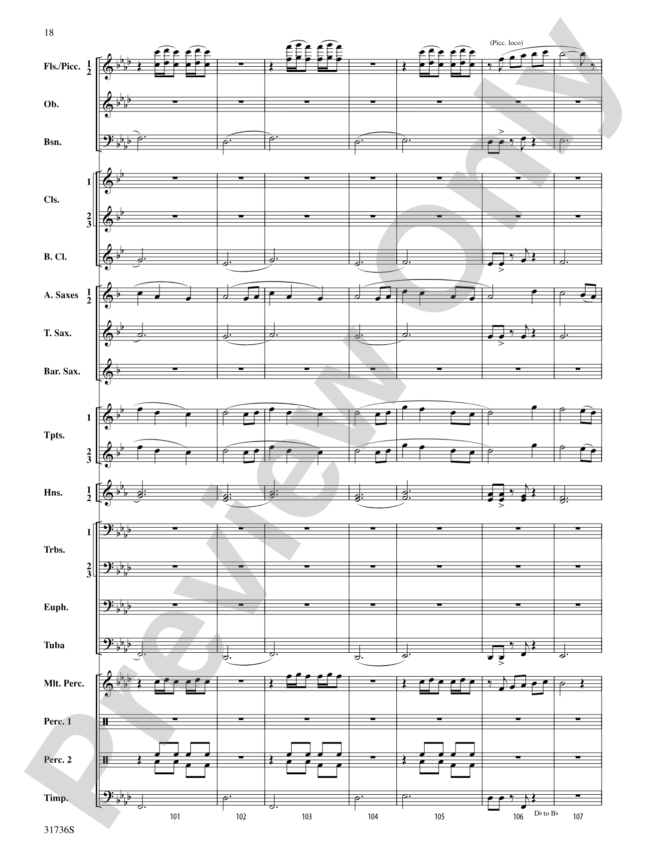 Aquia Hills: Concert Band Conductor Score & Parts