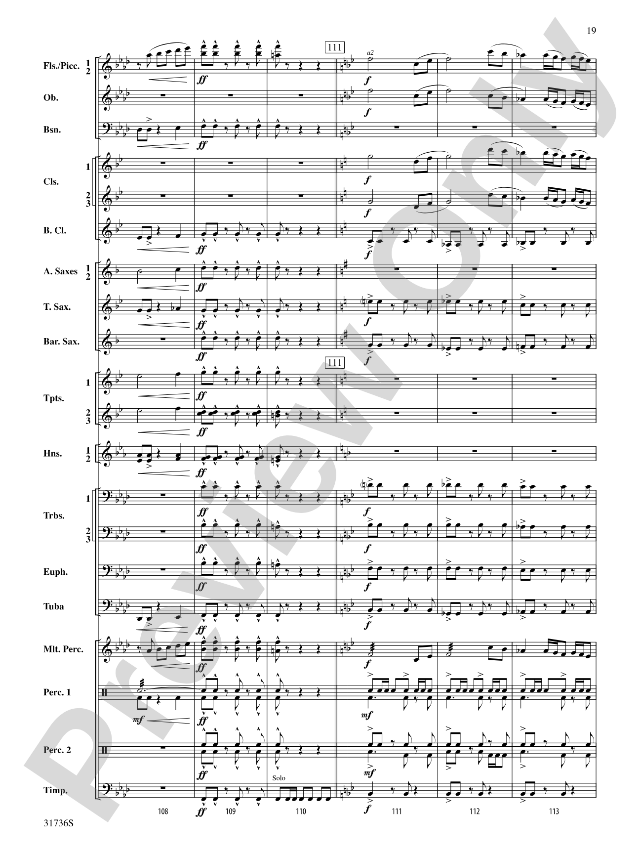 Aquia Hills: Concert Band Conductor Score & Parts