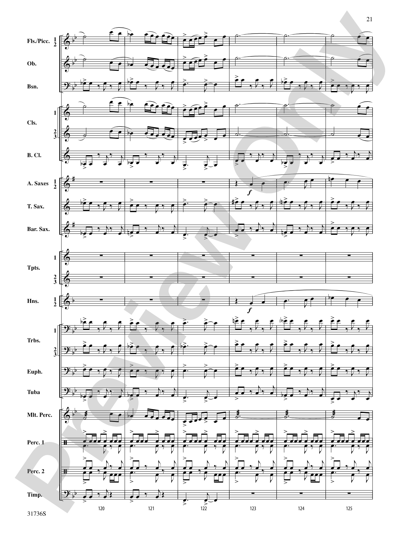 Aquia Hills: Concert Band Conductor Score & Parts