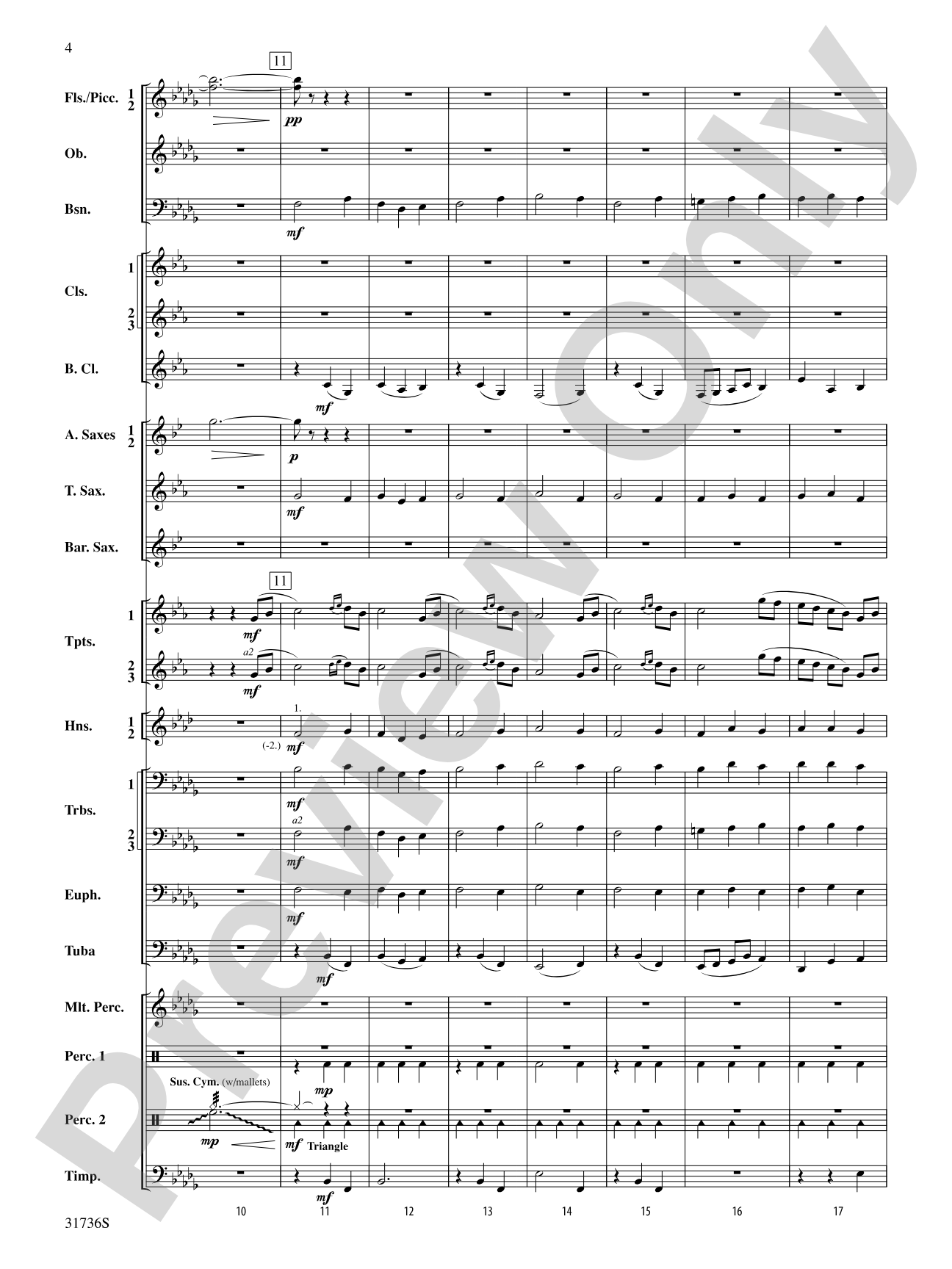 Aquia Hills: Concert Band Conductor Score & Parts
