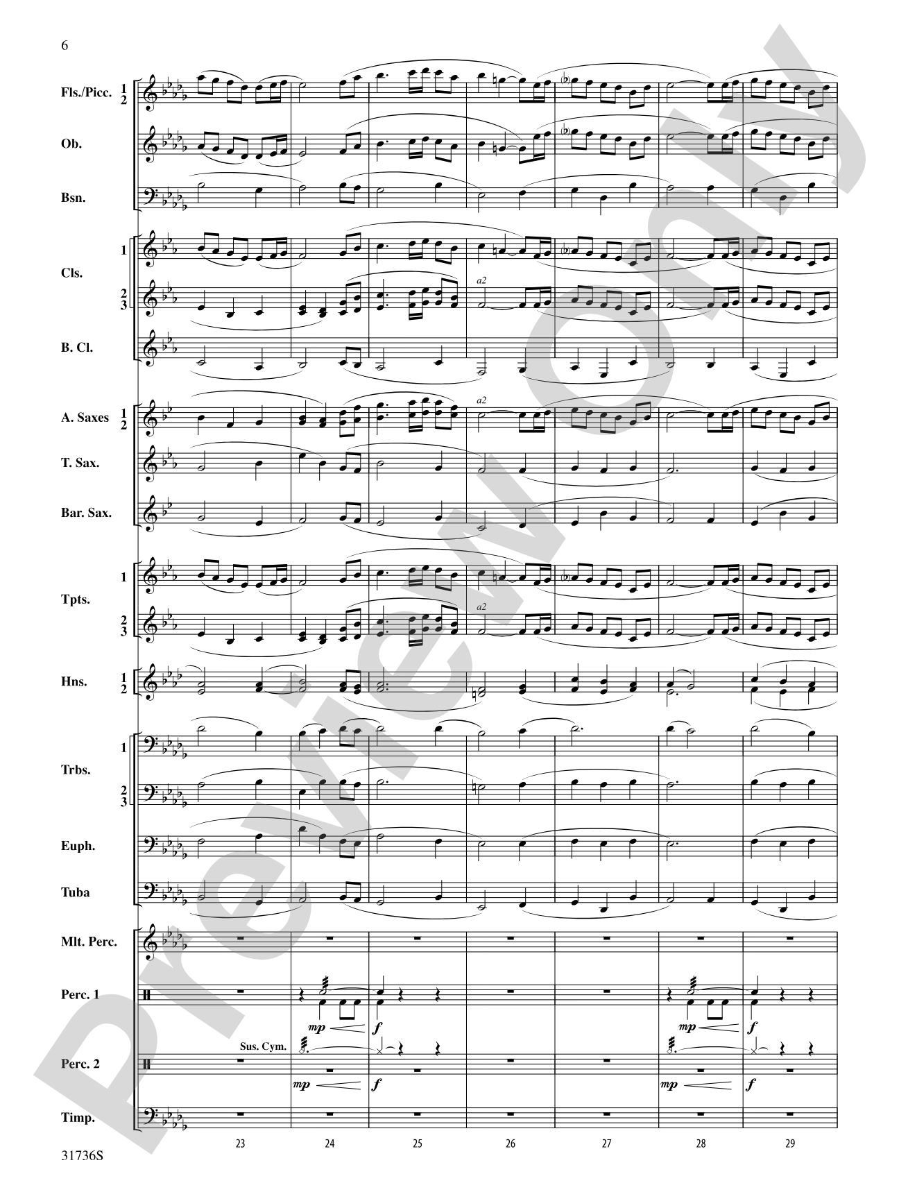 Aquia Hills: Concert Band Conductor Score & Parts