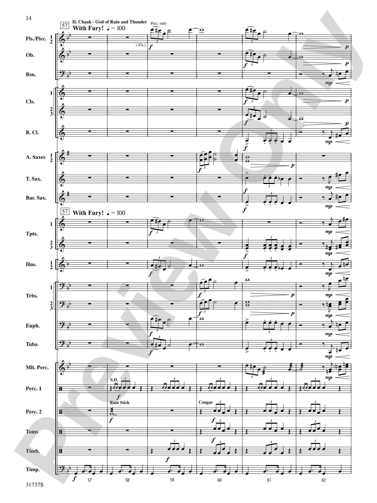 Legends of the Yucatan: Concert Band Conductor Score & Parts