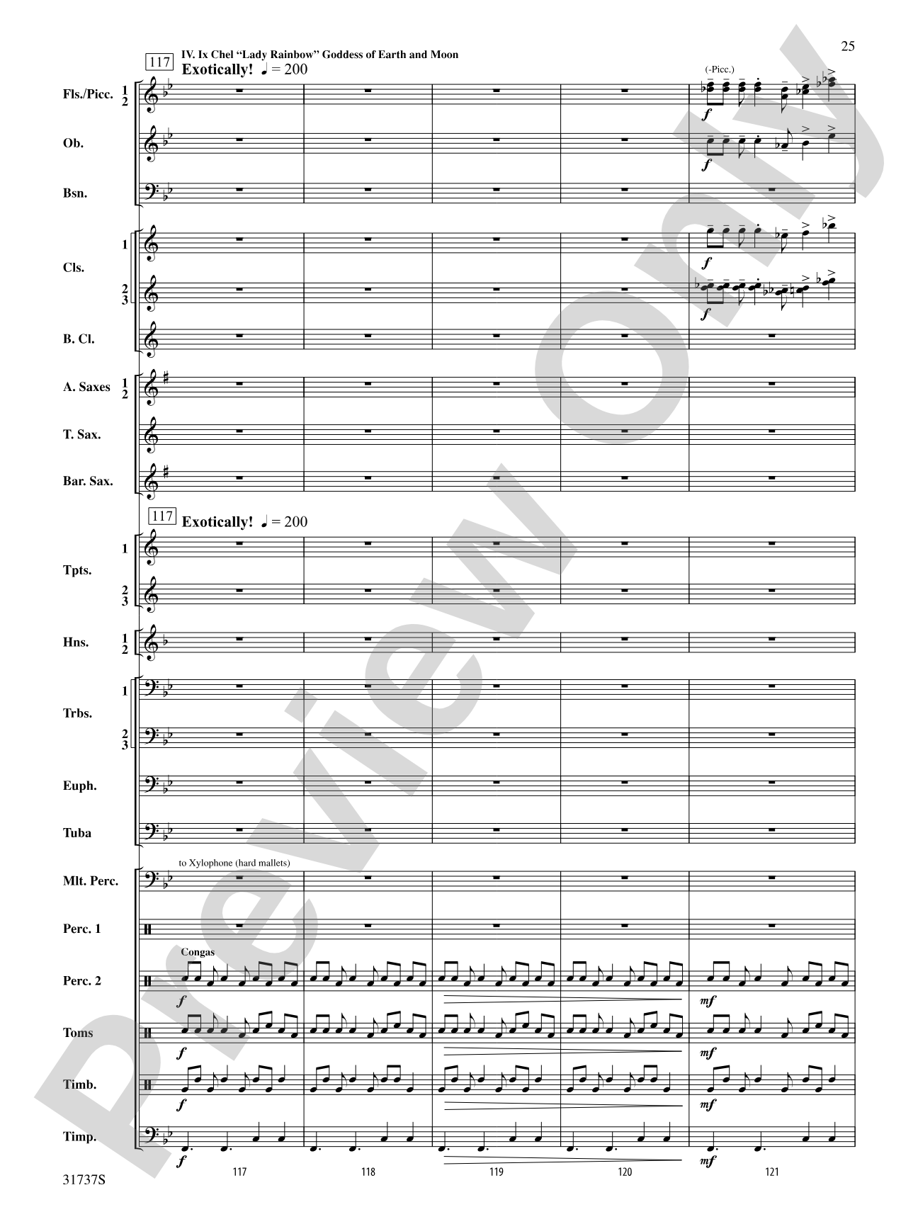 Legends of the Yucatan: Concert Band Conductor Score & Parts