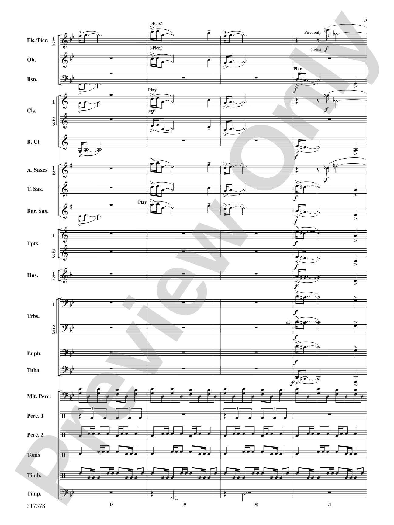 Legends of the Yucatan: Concert Band Conductor Score & Parts