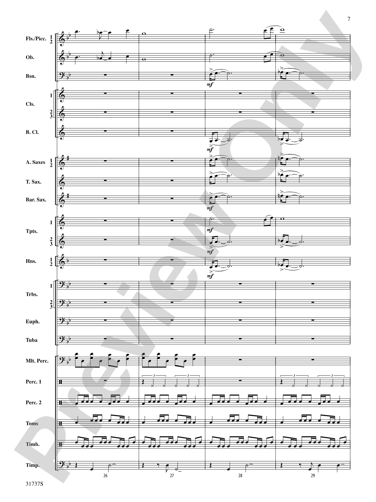 Legends of the Yucatan: Concert Band Conductor Score & Parts