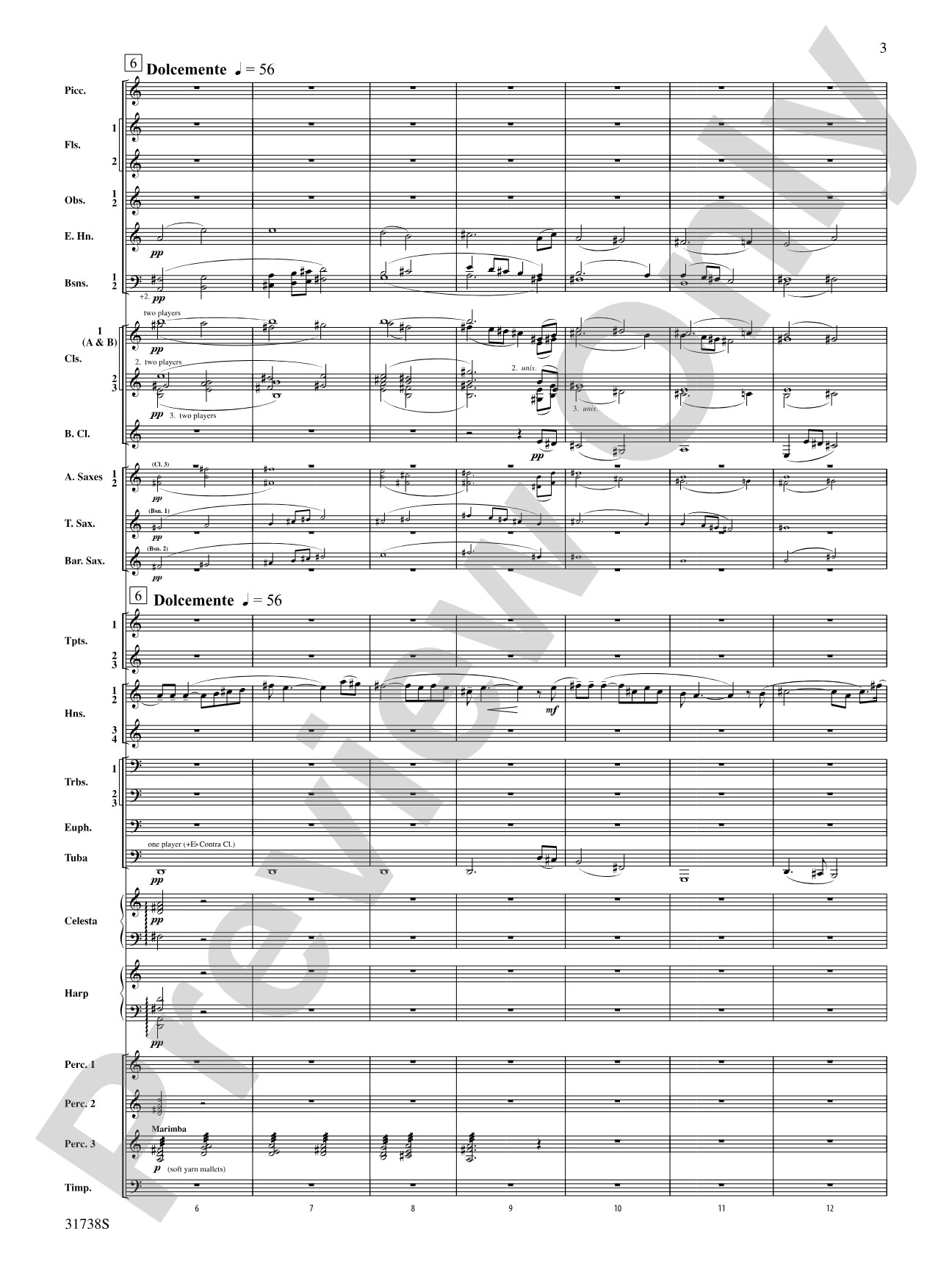Shenandoah: Concert Band Conductor Score & Parts