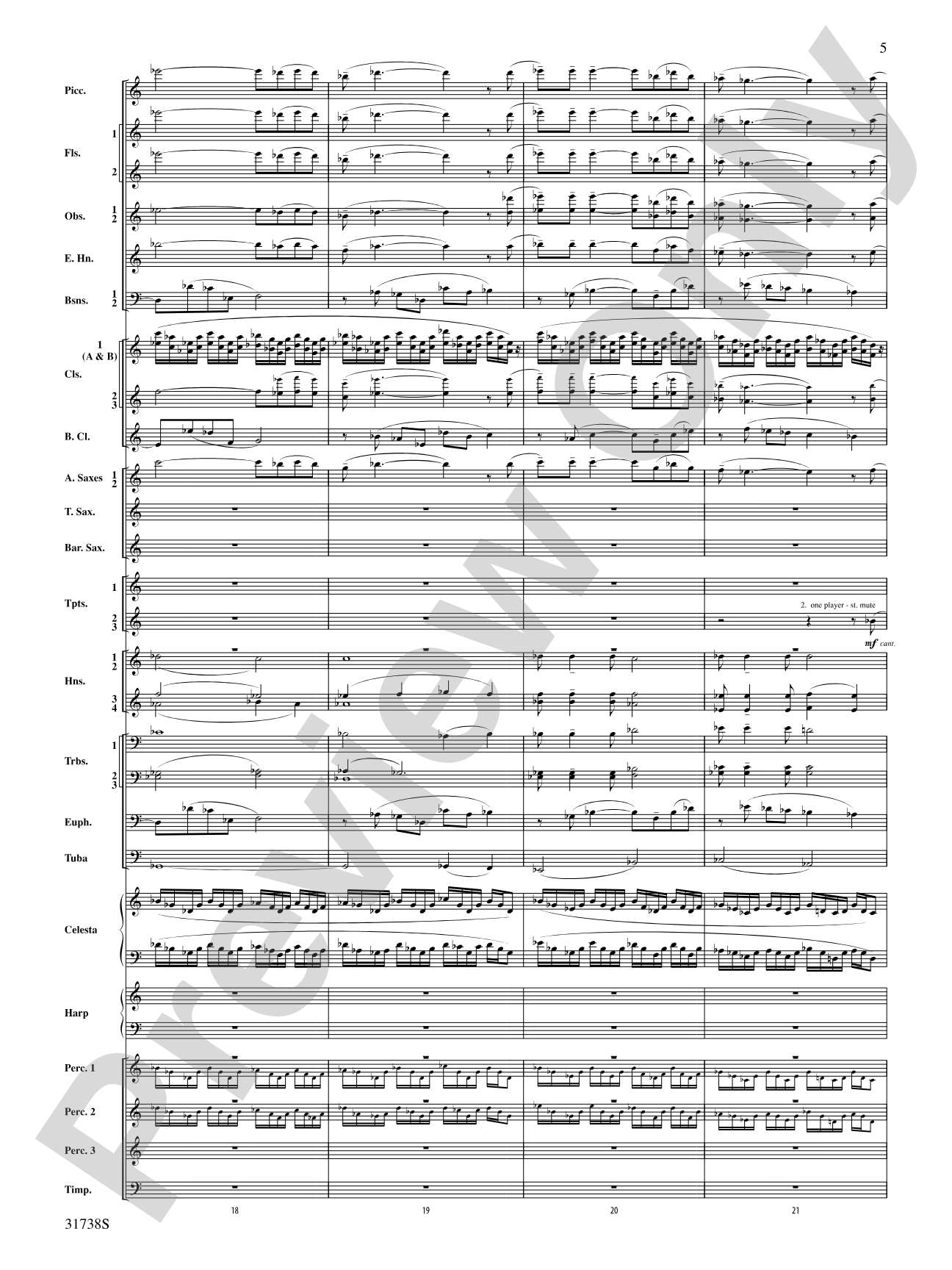 Shenandoah: Concert Band Conductor Score & Parts