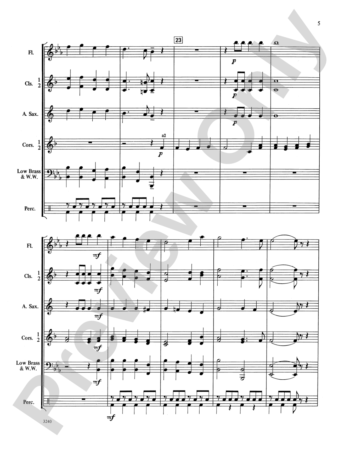Christmas Processional: Concert Band Conductor Score & Parts