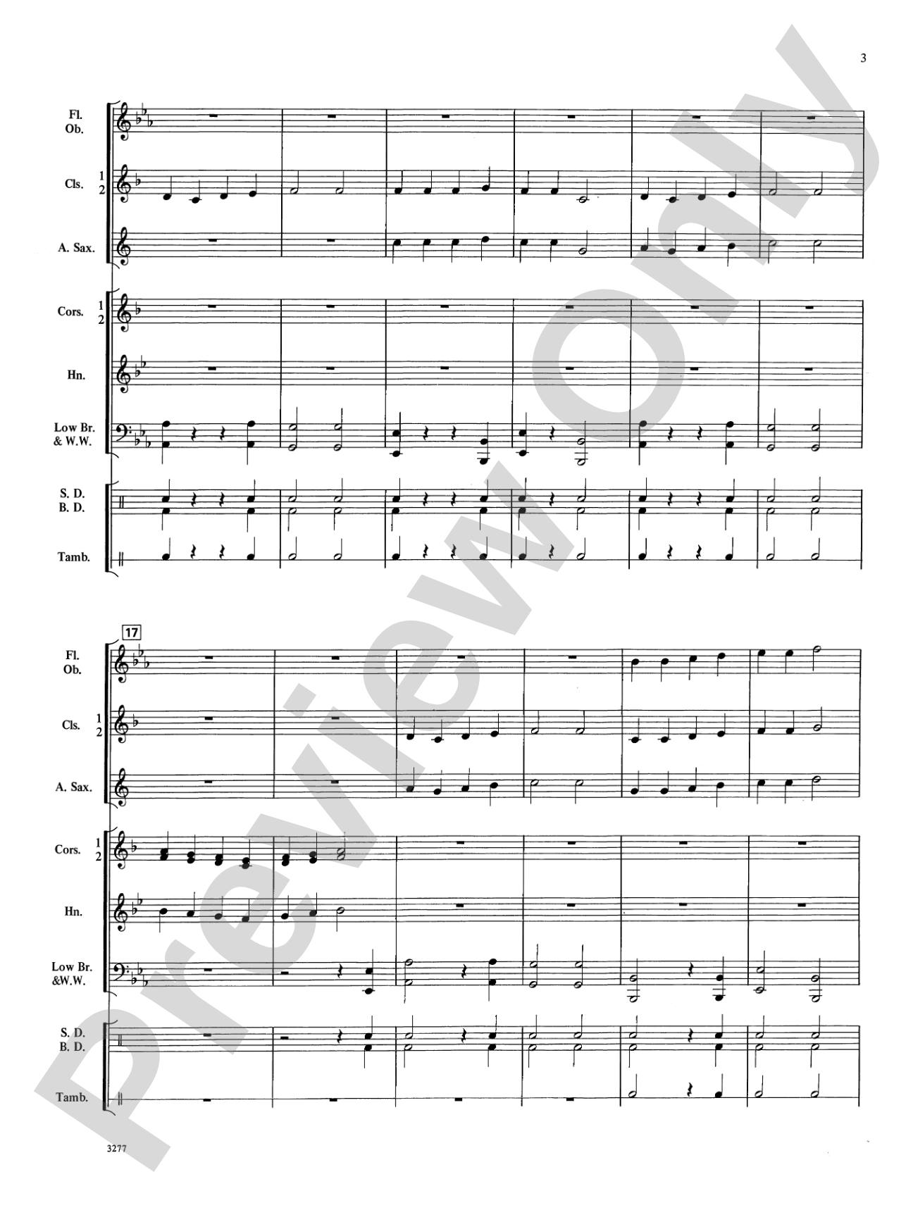 Christmas March: Concert Band Conductor Score & Parts