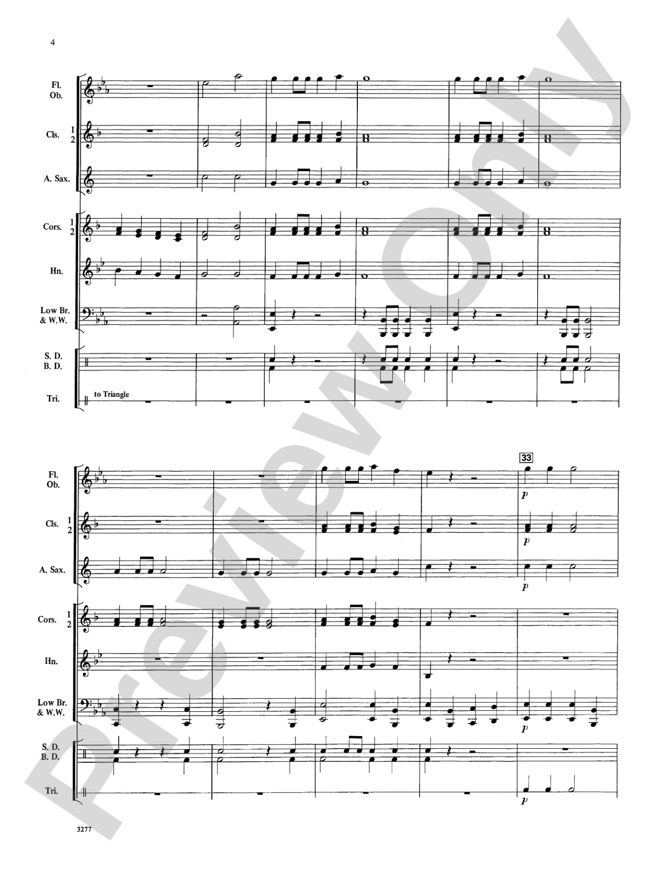 Christmas March: Concert Band Conductor Score & Parts