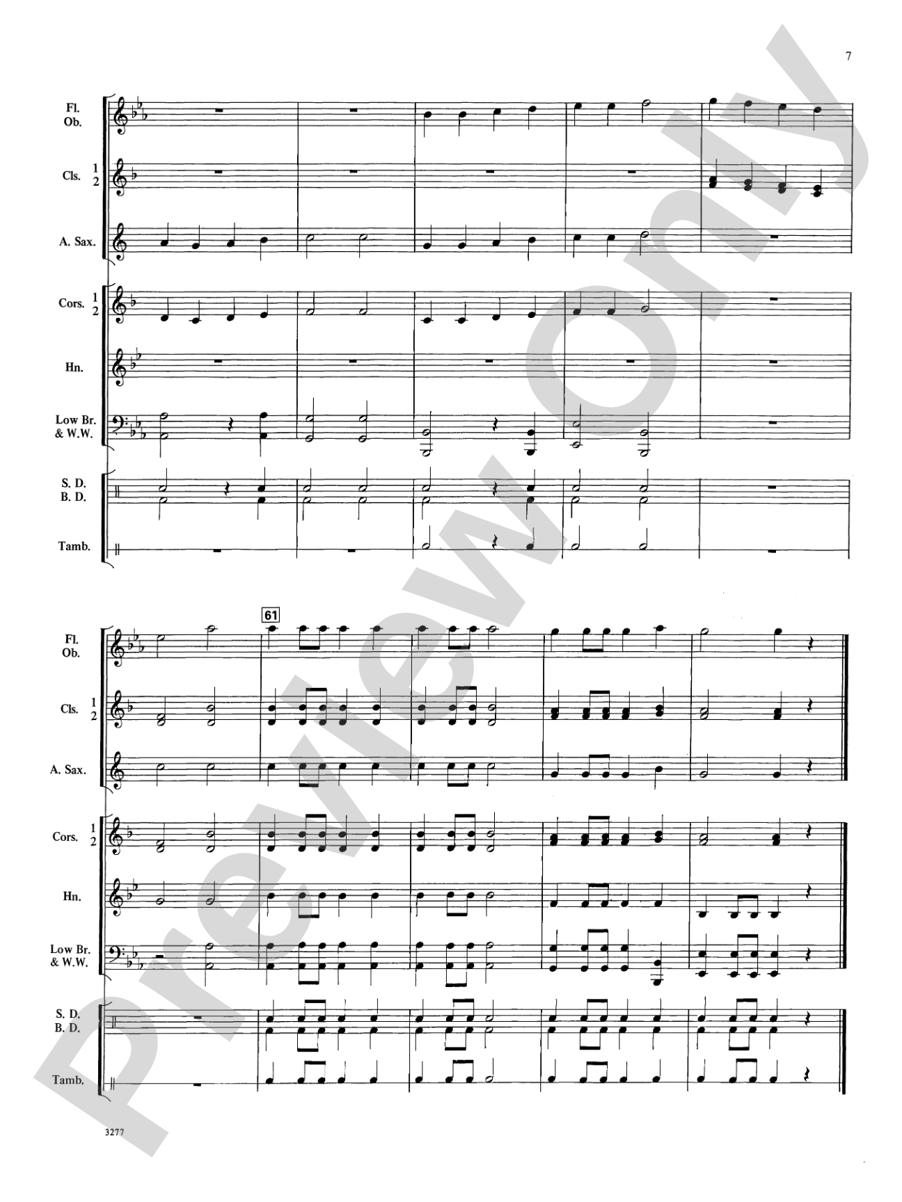 Christmas March: Concert Band Conductor Score & Parts
