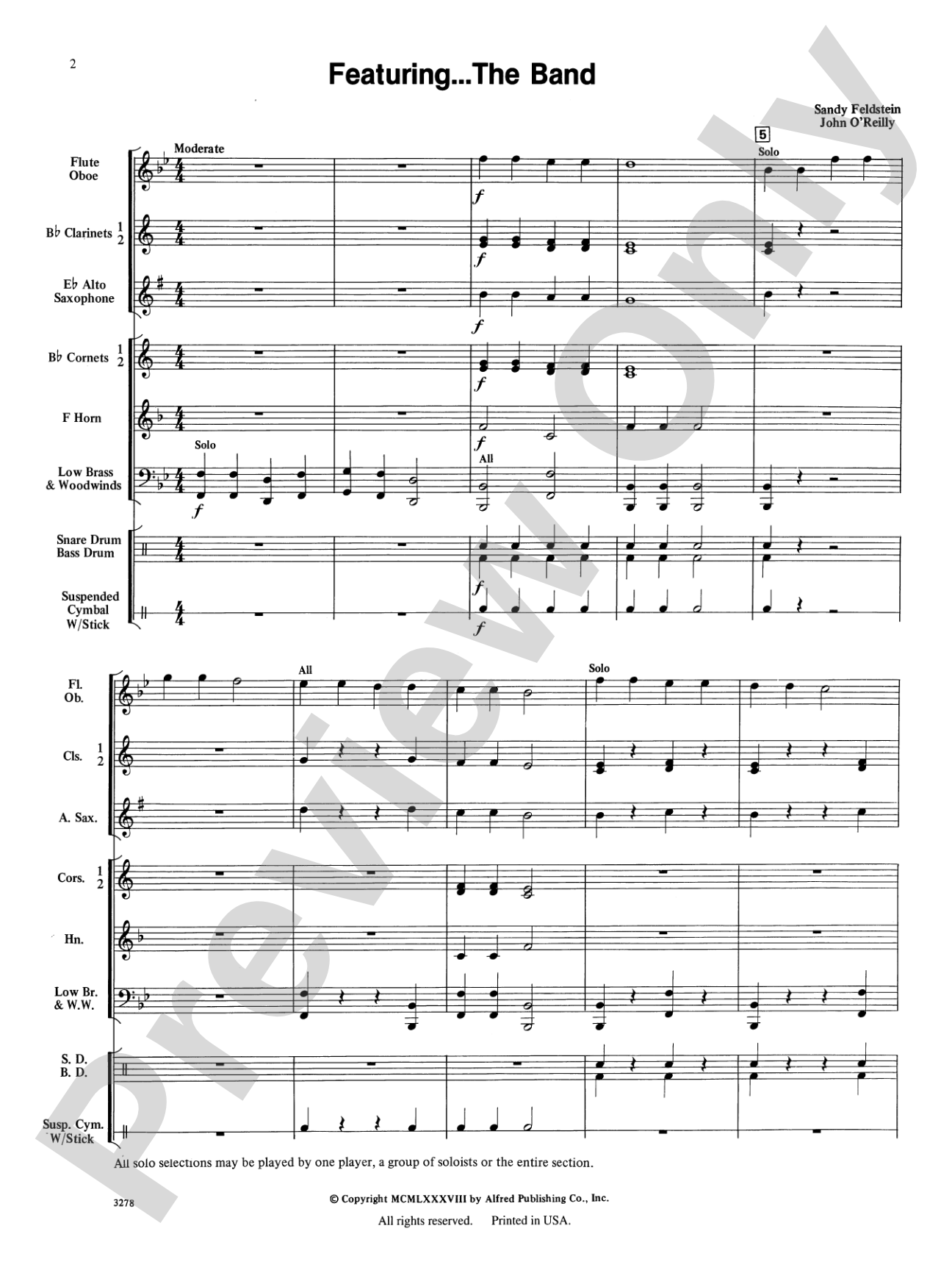 Featuring the Band: Score