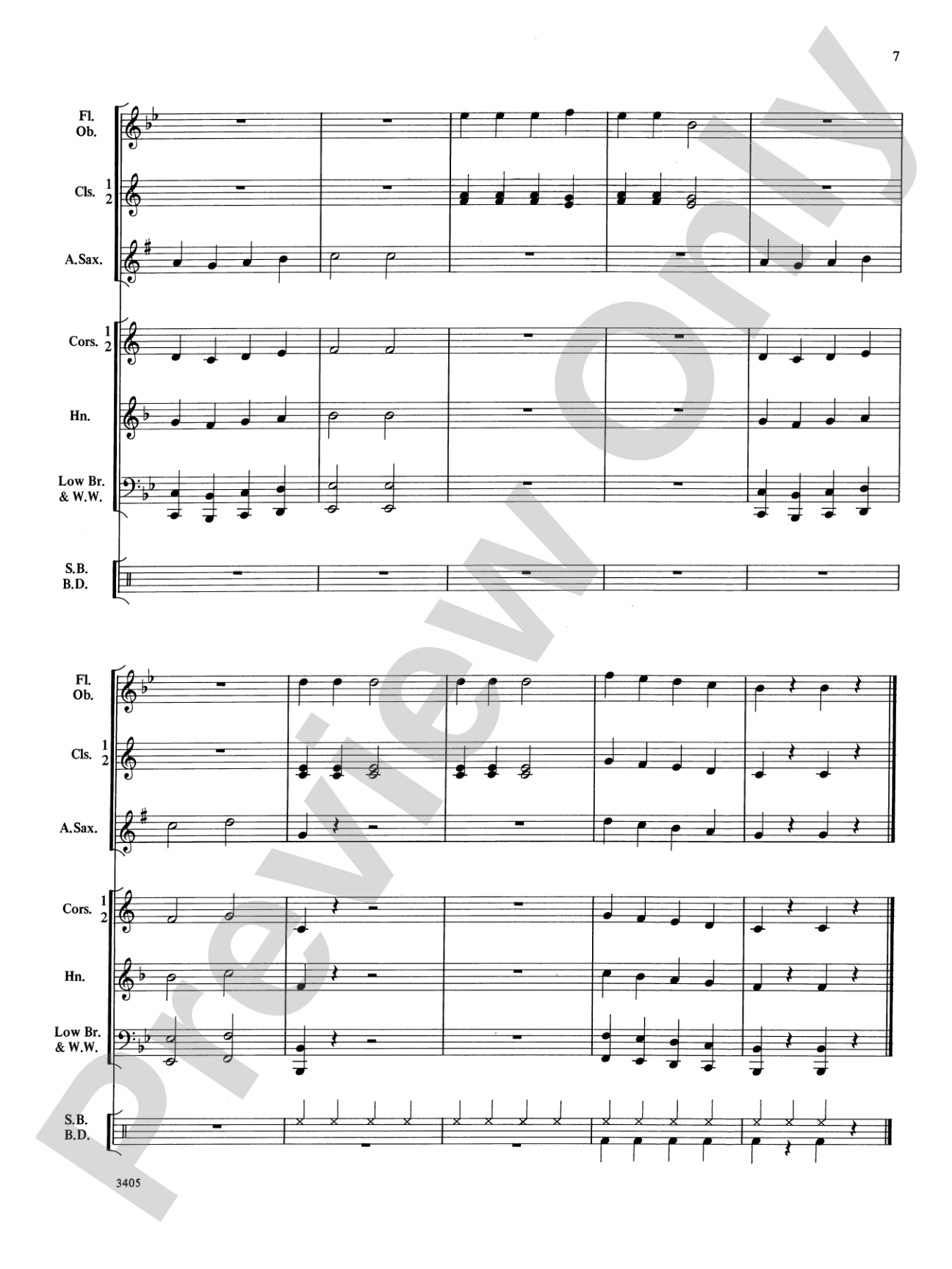 A Christmas Sleigh Ride: Concert Band Conductor Score & Parts