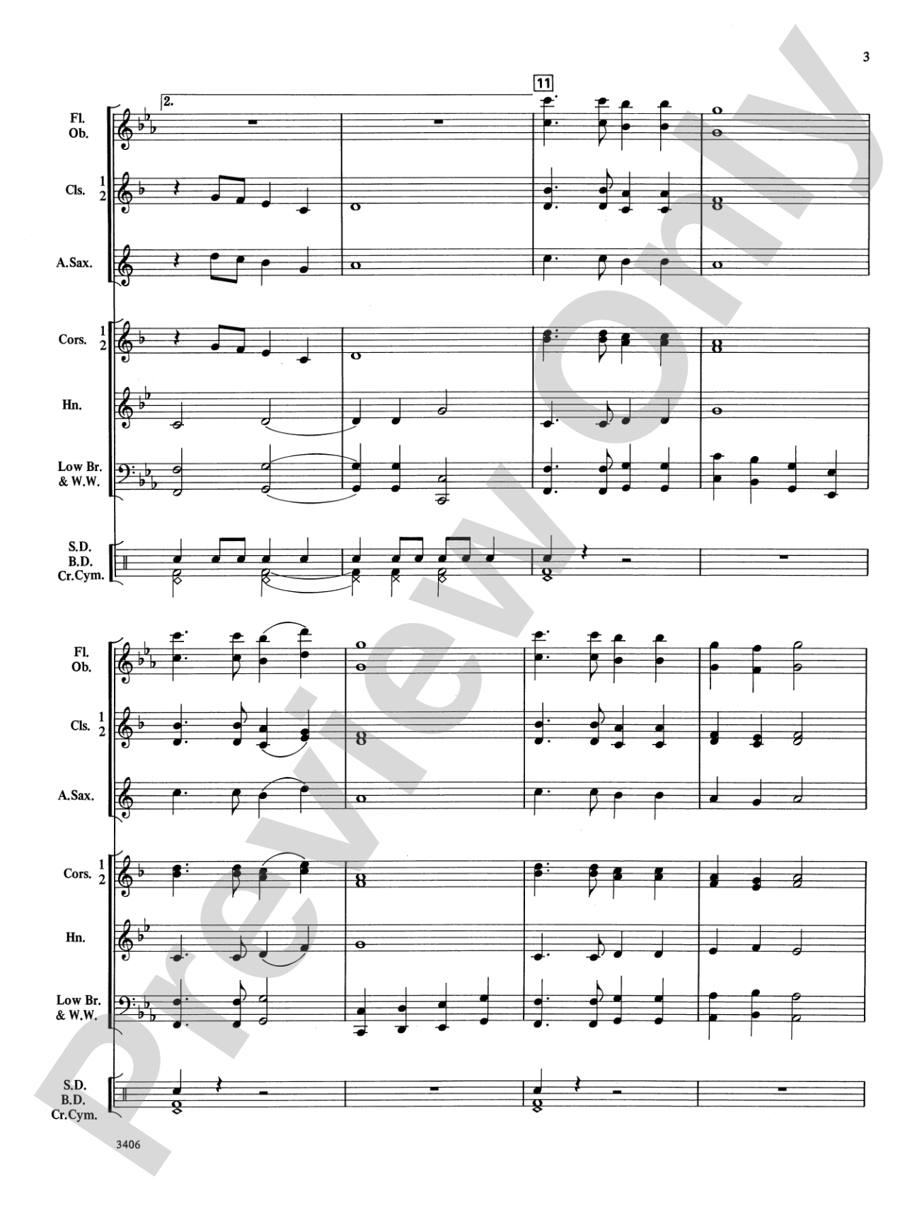 Echo Lake Overture: Concert Band Conductor Score & Parts