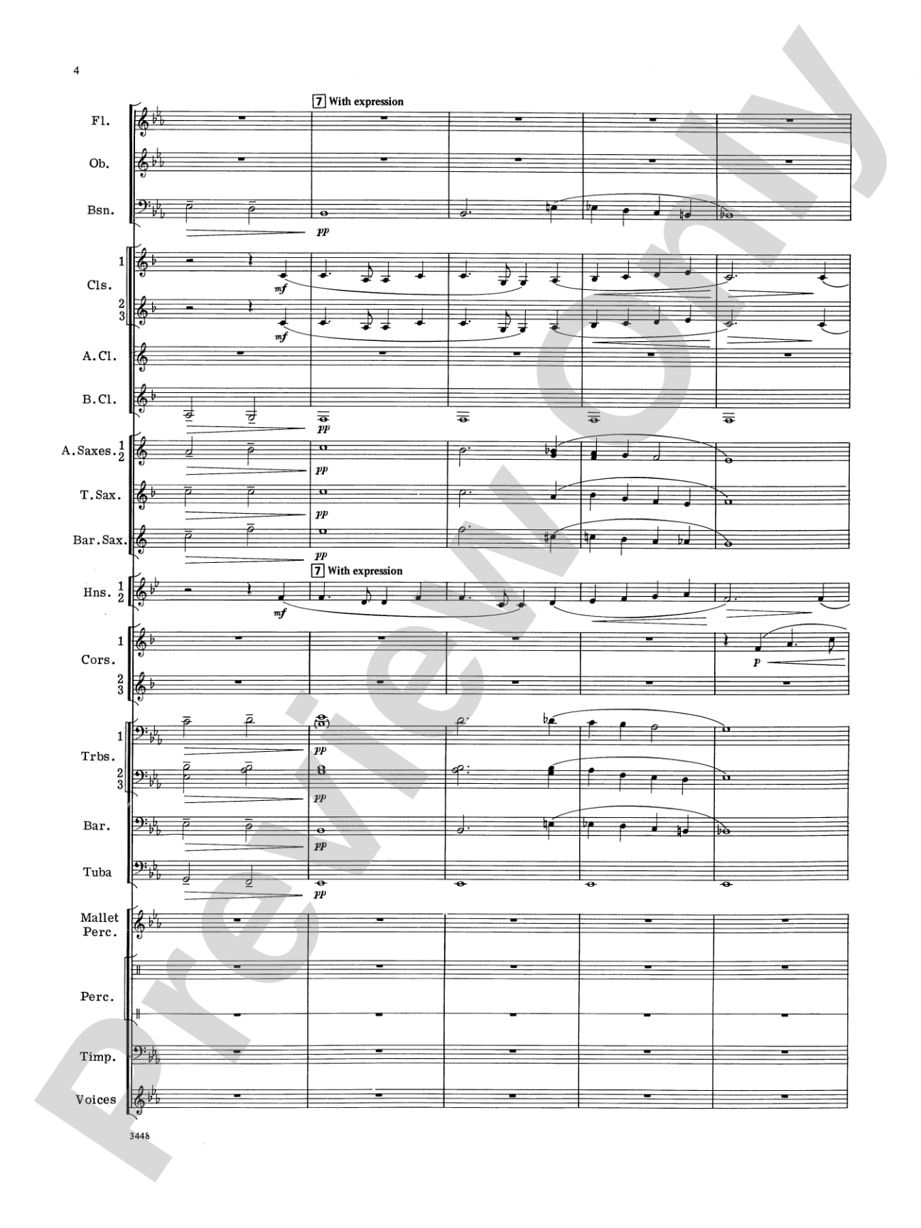 America, the Beautiful (with optional SA/SAB chorus): Concert Band Conductor Score & Parts