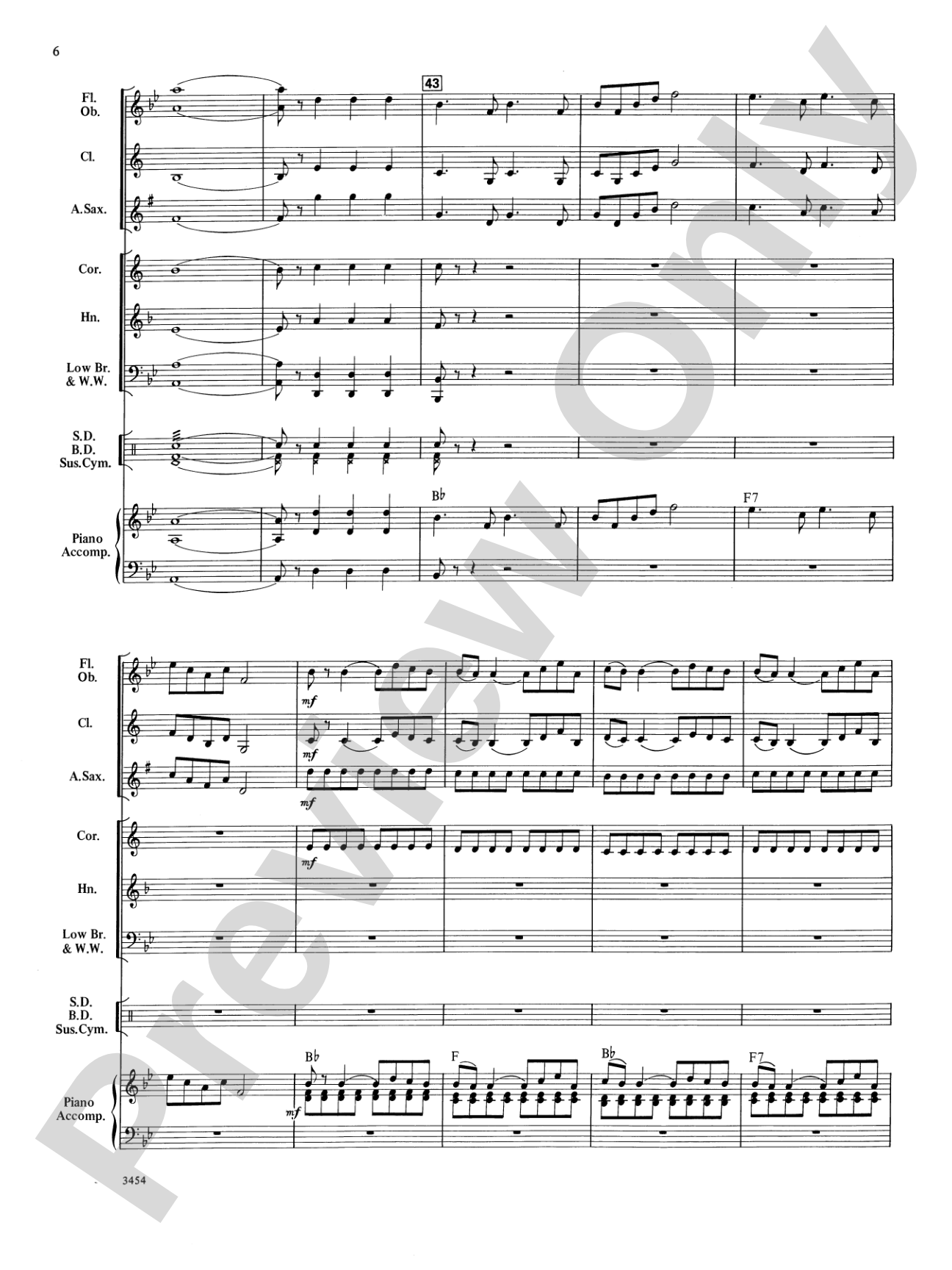 Evening at the Symphony: Concert Band Conductor Score & Parts