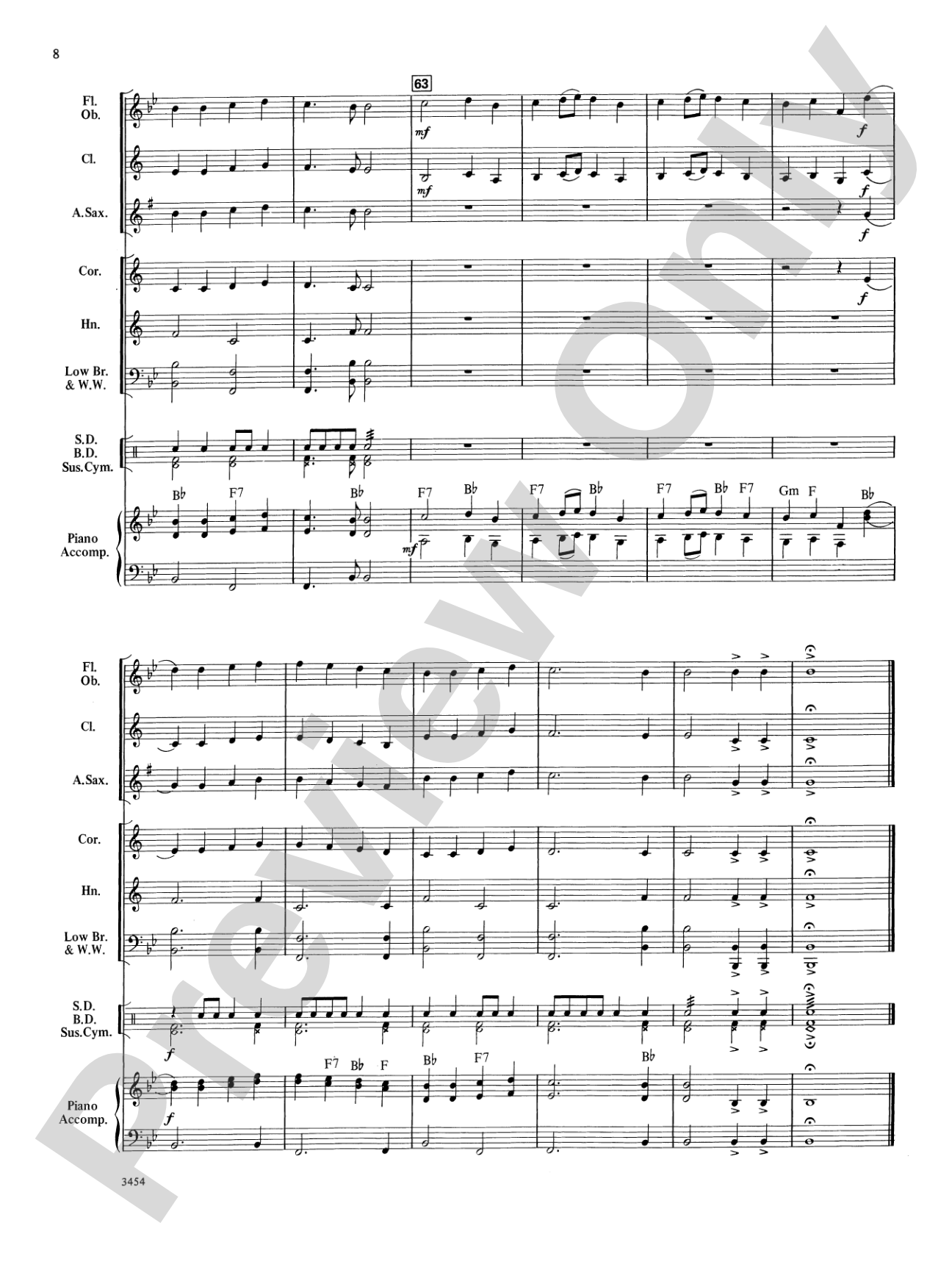 Evening at the Symphony: Concert Band Conductor Score & Parts