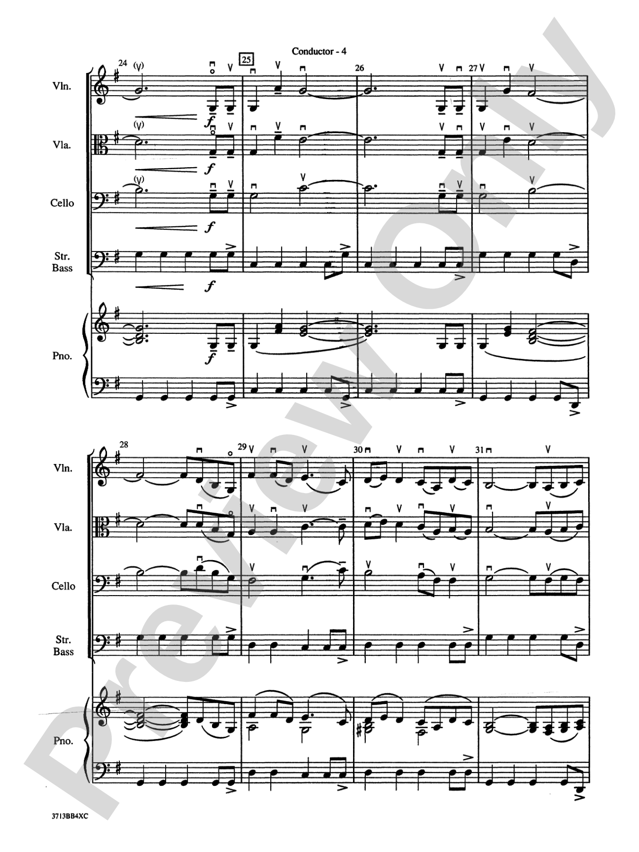 Blue Tango: String Orchestra Conductor Score & Parts