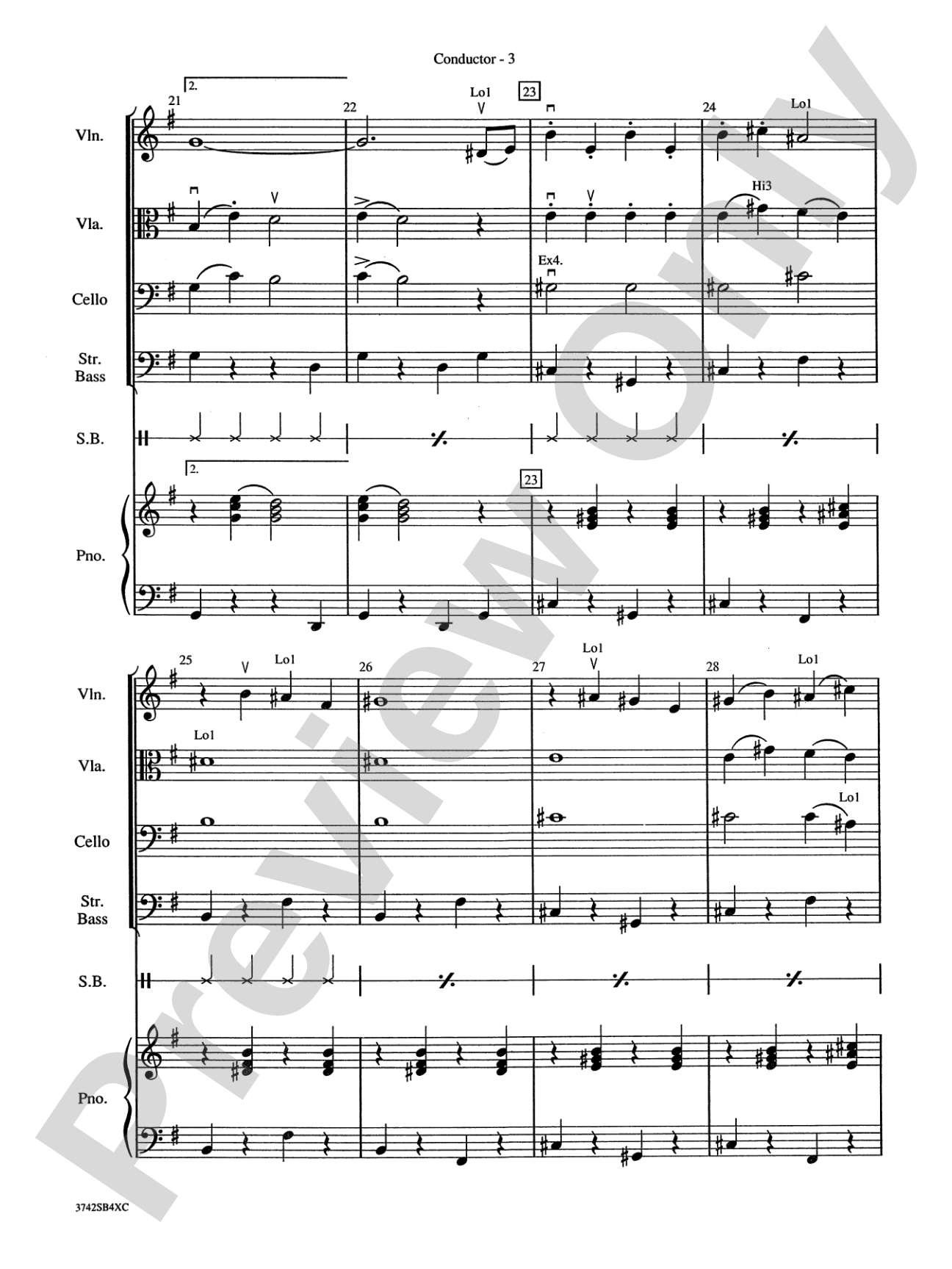 Sleigh Ride: String Orchestra Conductor Score & Parts