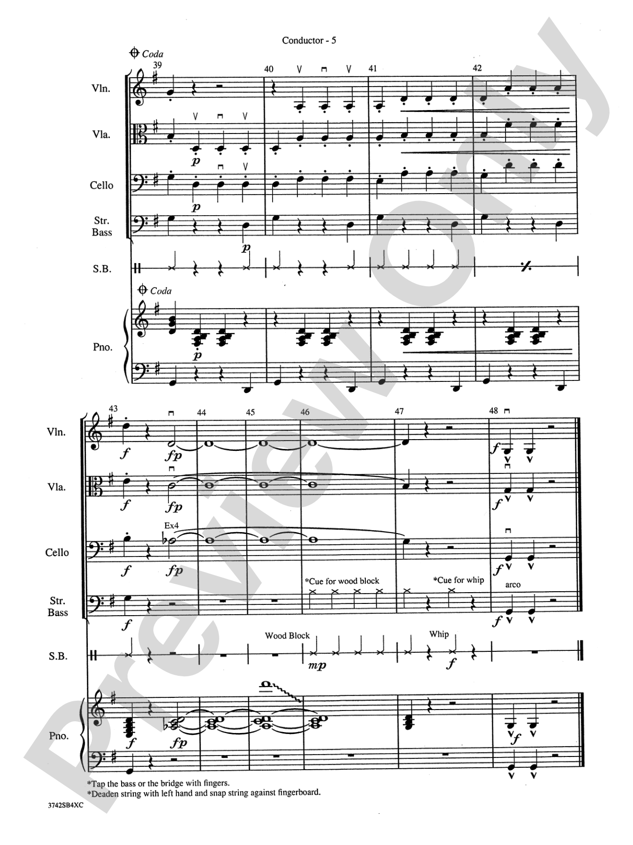 Sleigh Ride: String Orchestra Conductor Score & Parts