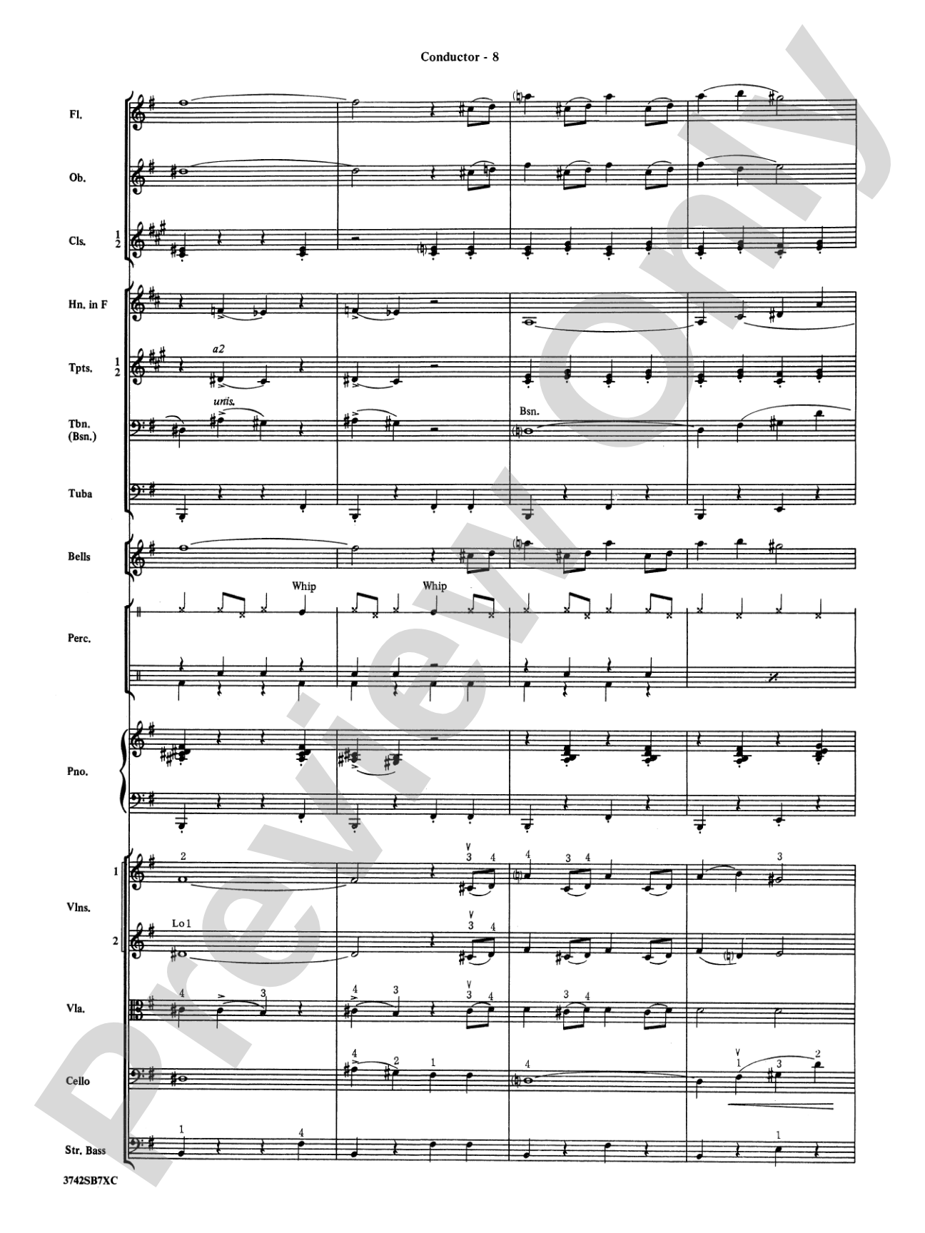 Sleigh Ride: Full Orchestra Conductor Score & Parts