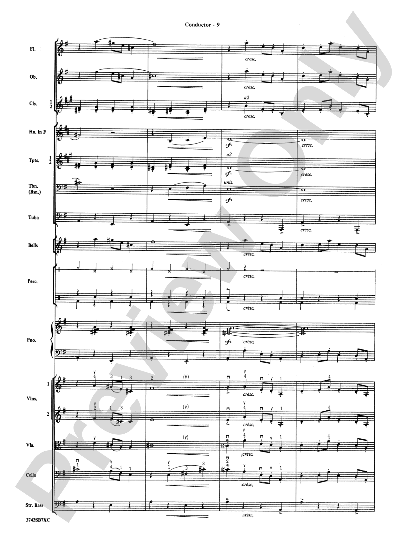 Sleigh Ride: Full Orchestra Conductor Score & Parts