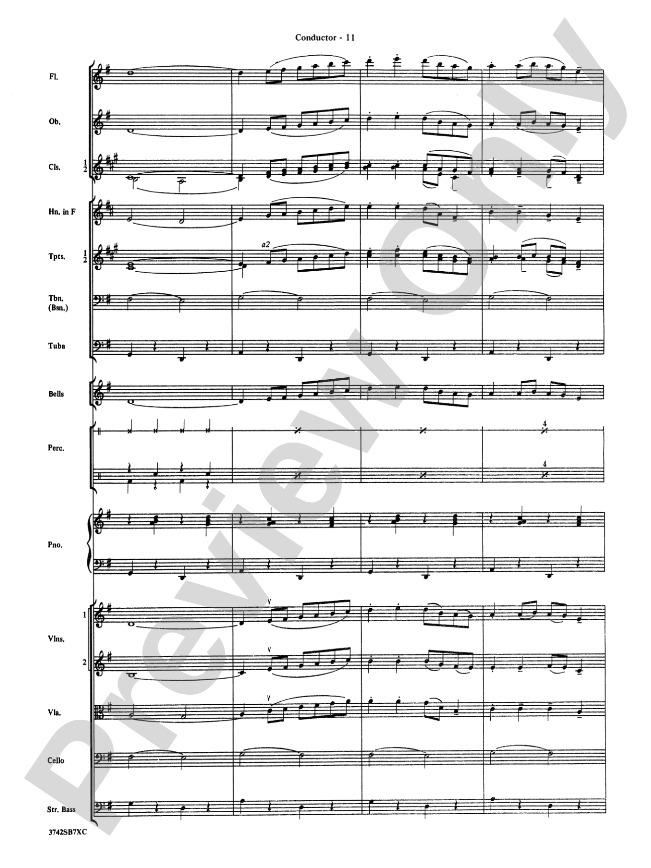 Sleigh Ride: Full Orchestra Conductor Score & Parts