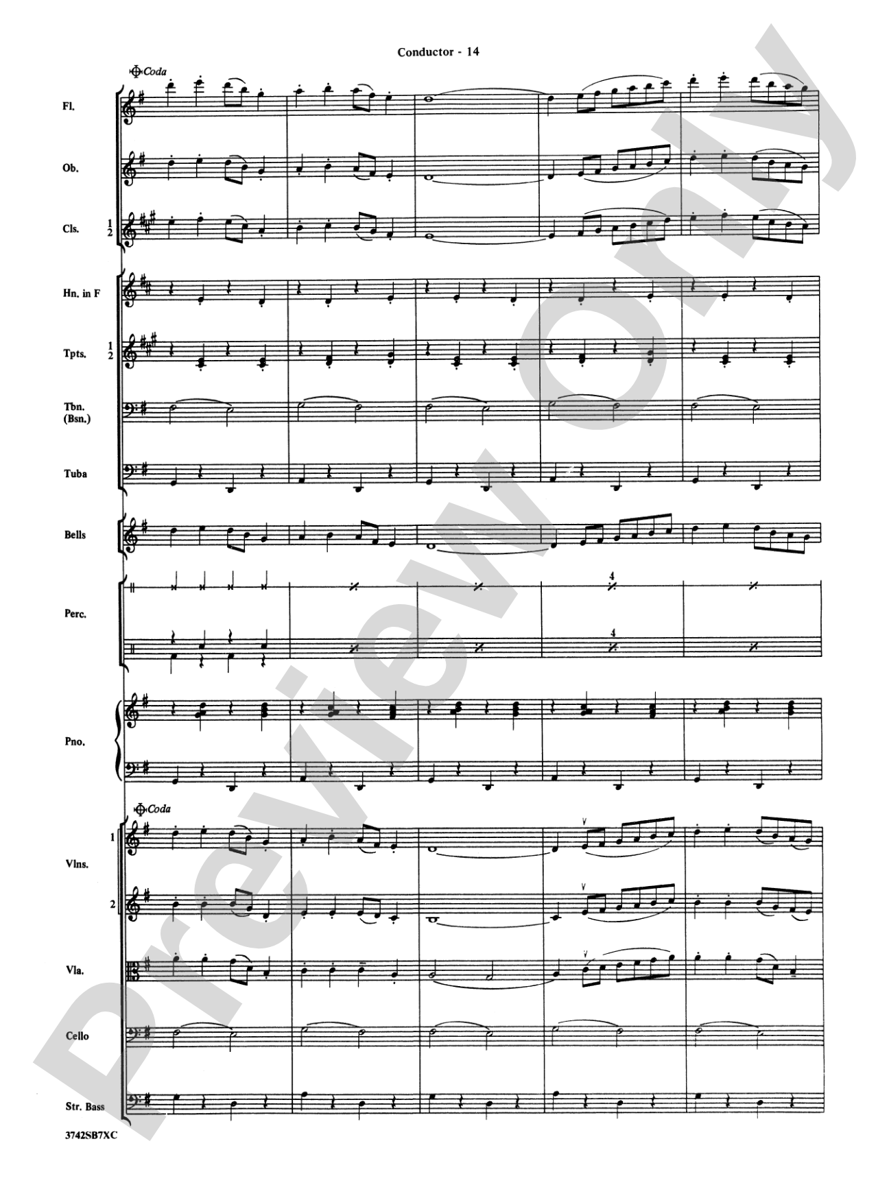 Sleigh Ride: Full Orchestra Conductor Score & Parts