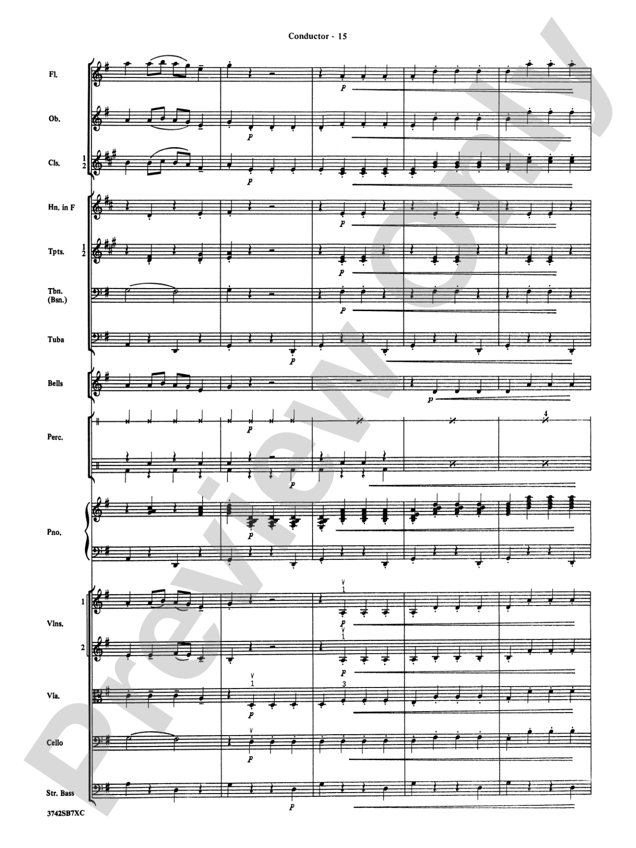 Sleigh Ride: Full Orchestra Conductor Score & Parts