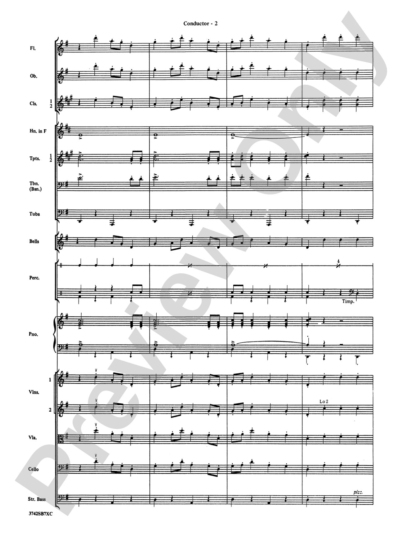 Sleigh Ride: Full Orchestra Conductor Score & Parts