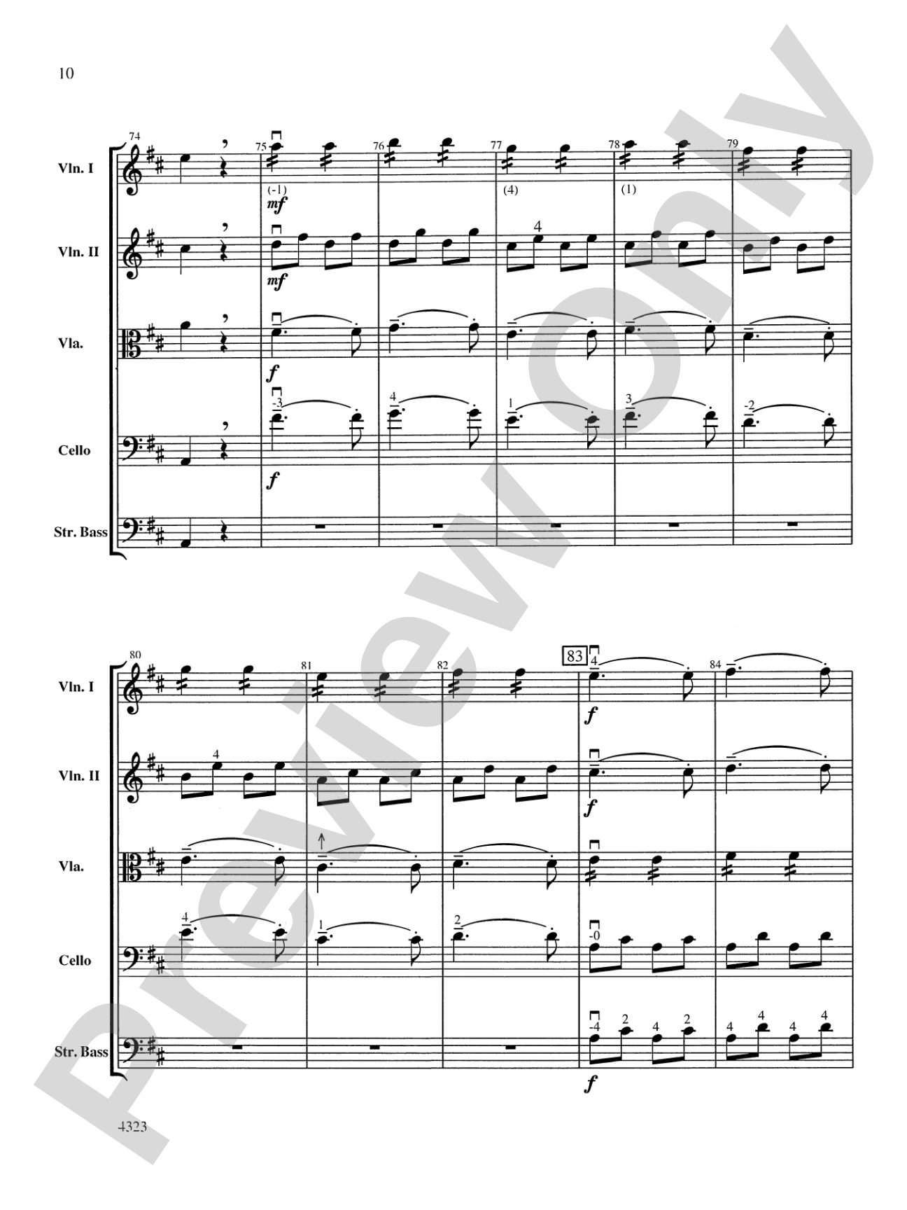 English Fugue: String Orchestra Conductor Score & Parts