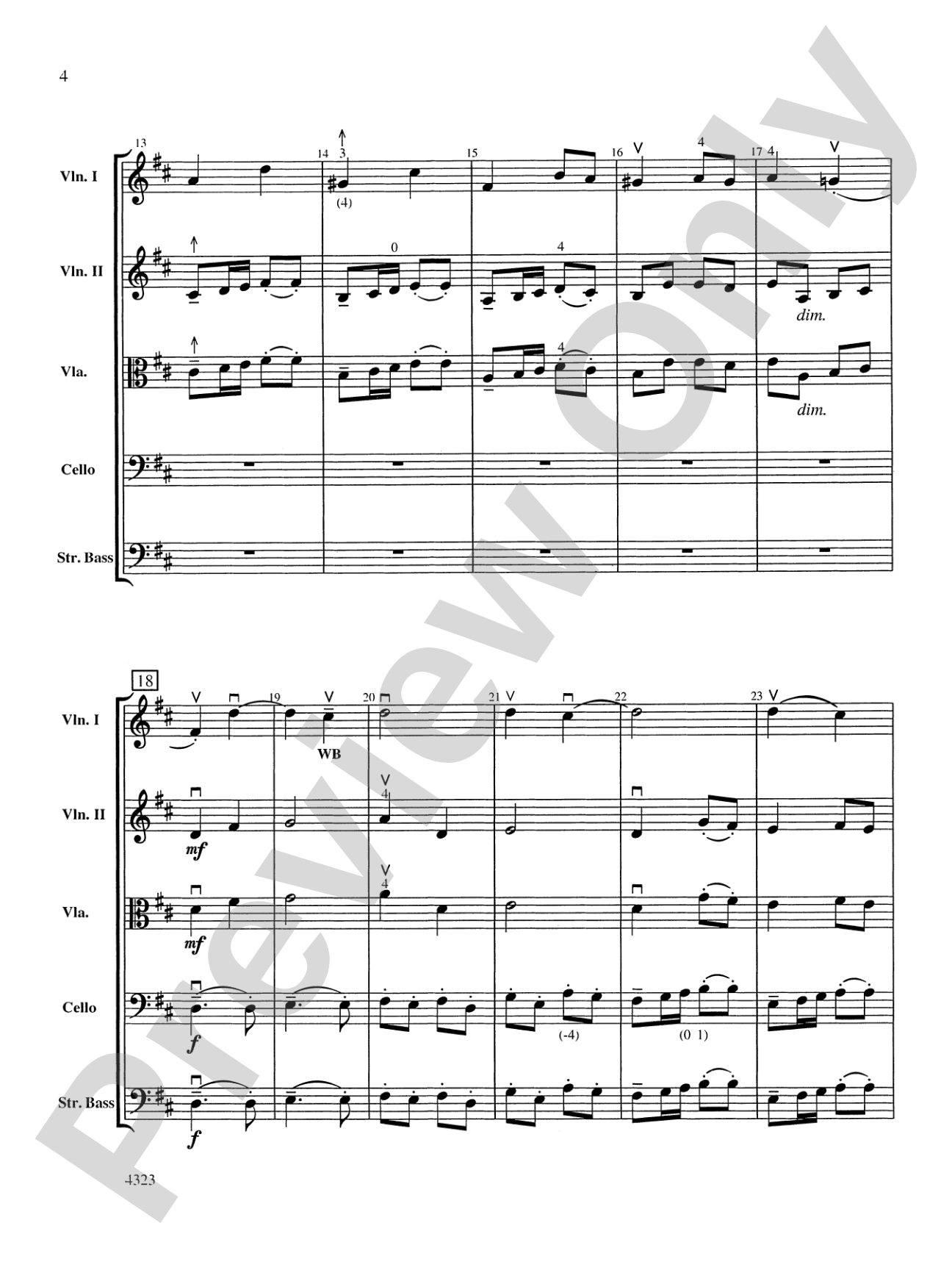 English Fugue: String Orchestra Conductor Score & Parts