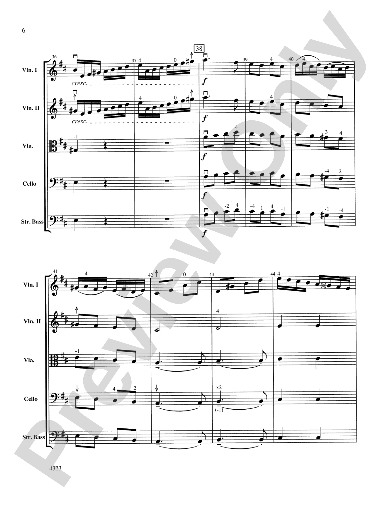 English Fugue: String Orchestra Conductor Score & Parts