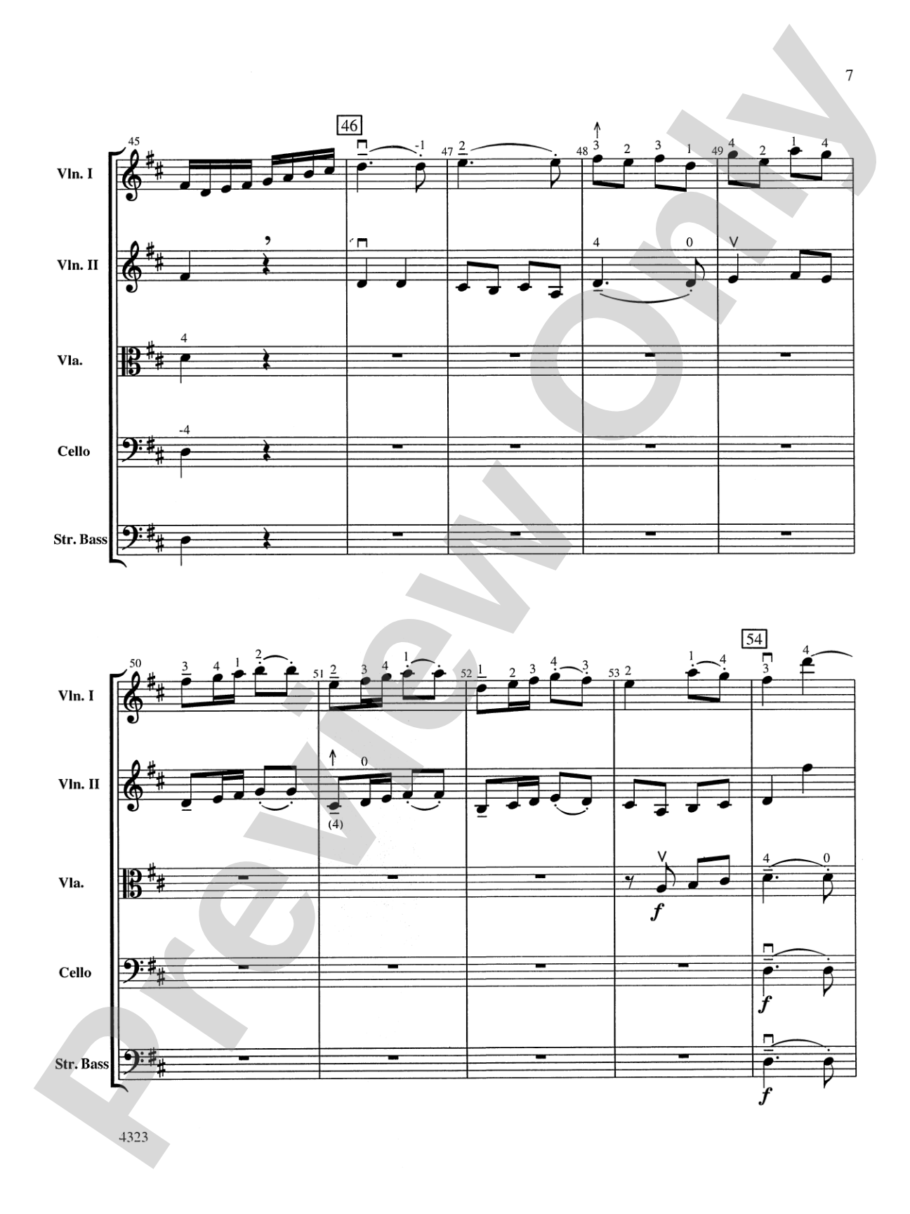 English Fugue: String Orchestra Conductor Score & Parts