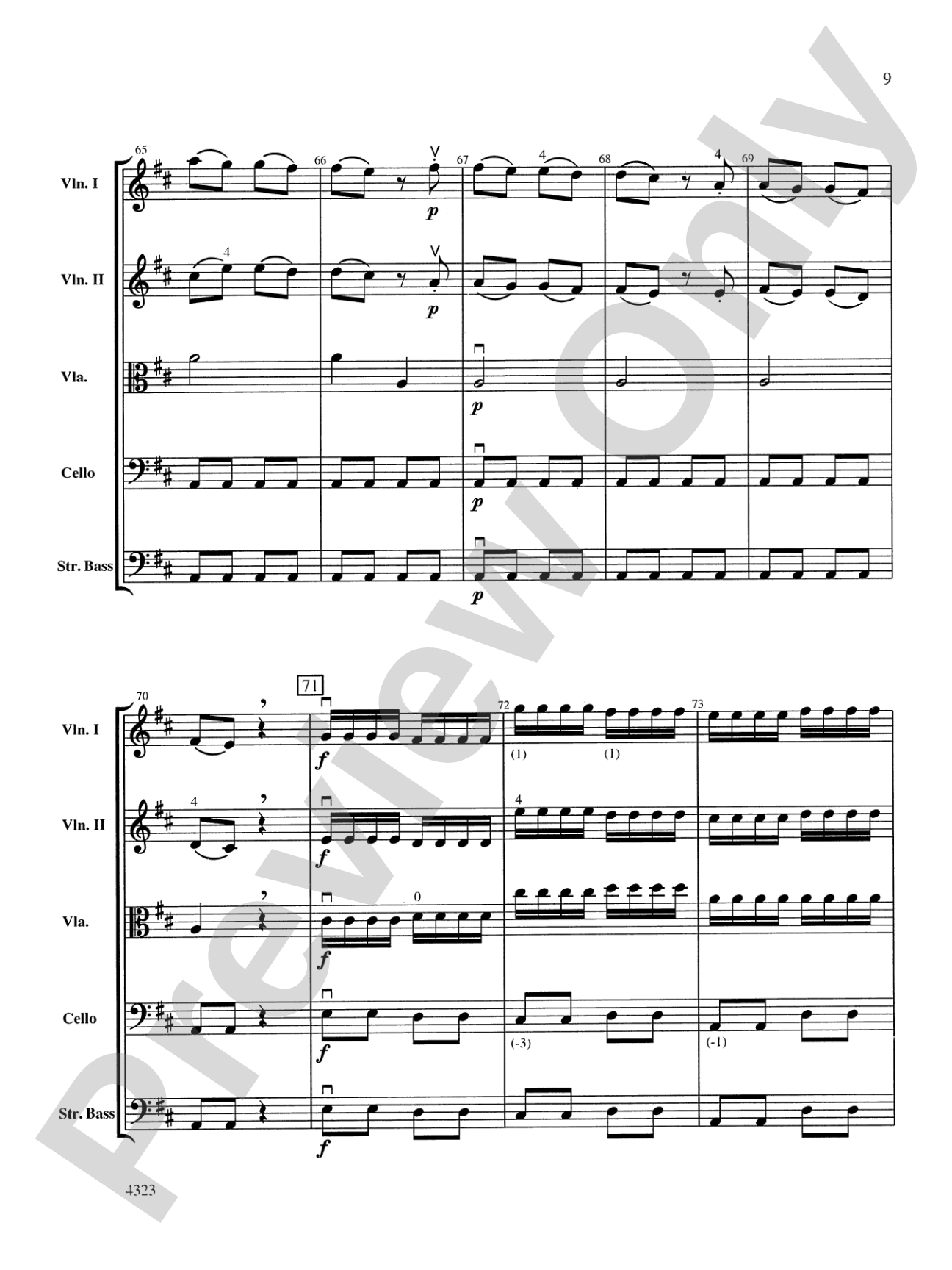 English Fugue: String Orchestra Conductor Score & Parts