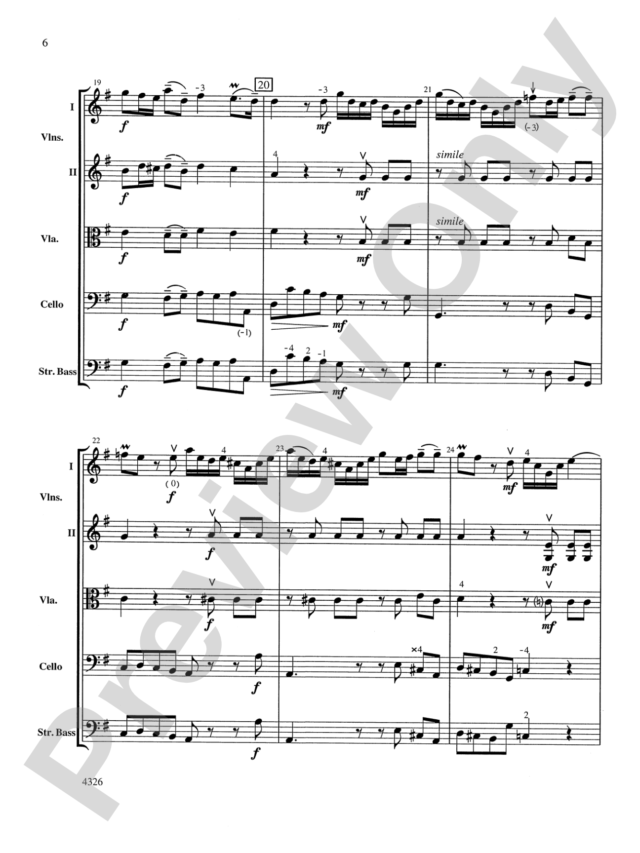 Fiocco Allegro: String Orchestra Conductor Score & Parts