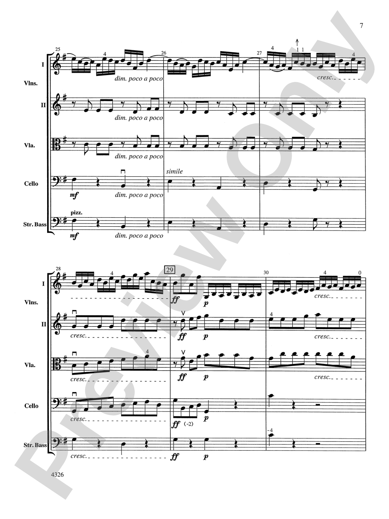 Fiocco Allegro: String Orchestra Conductor Score & Parts
