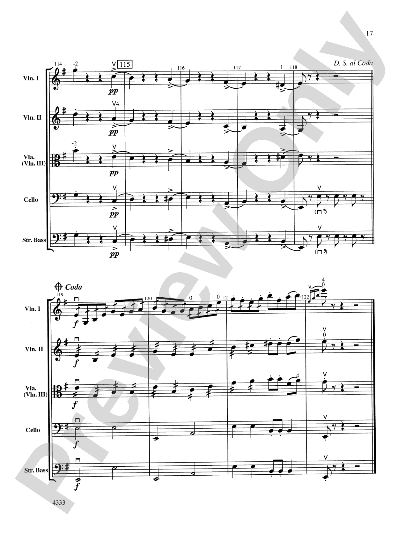 Overture from the Barber of Seville: String Orchestra Conductor Score & Parts