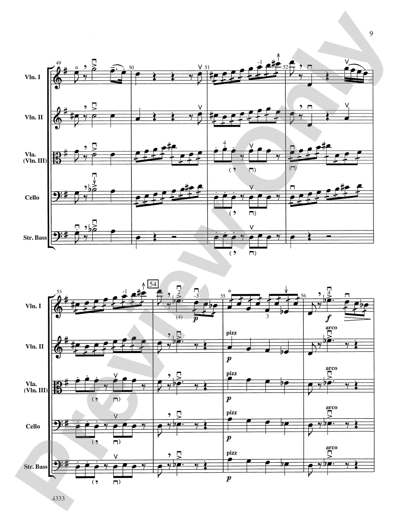 Overture from the Barber of Seville: String Orchestra Conductor Score & Parts