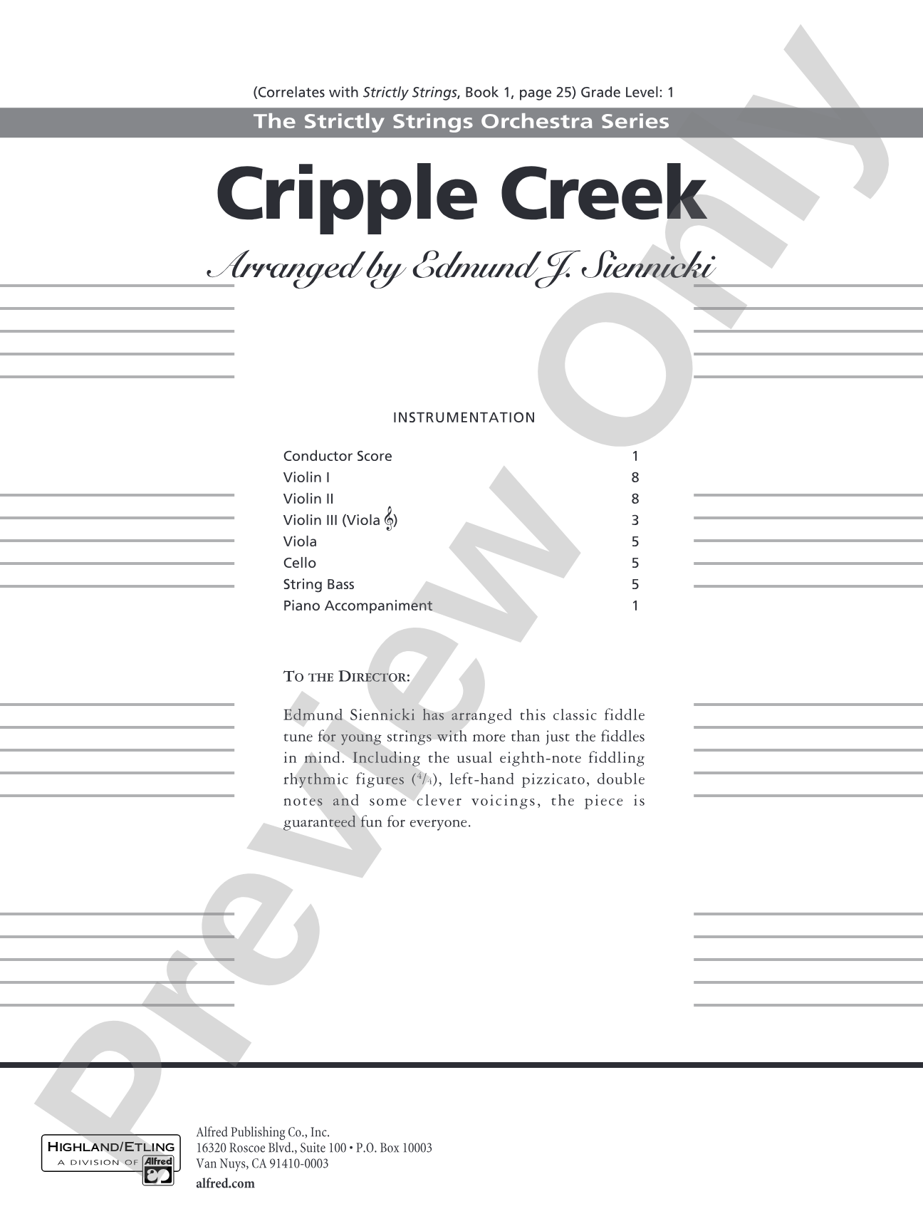 Cripple Creek: Score