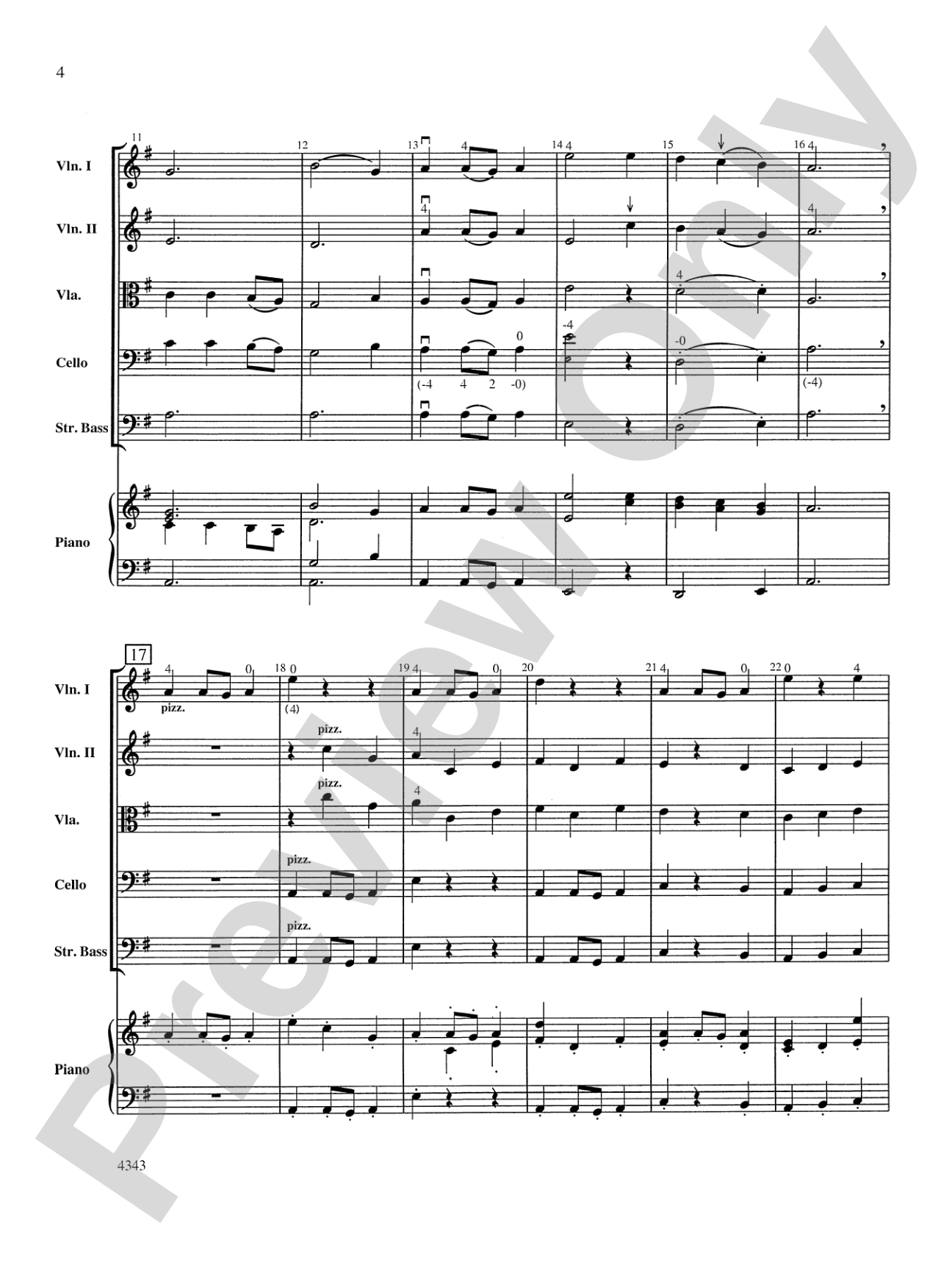 Dorian Variations: String Orchestra Conductor Score & Parts