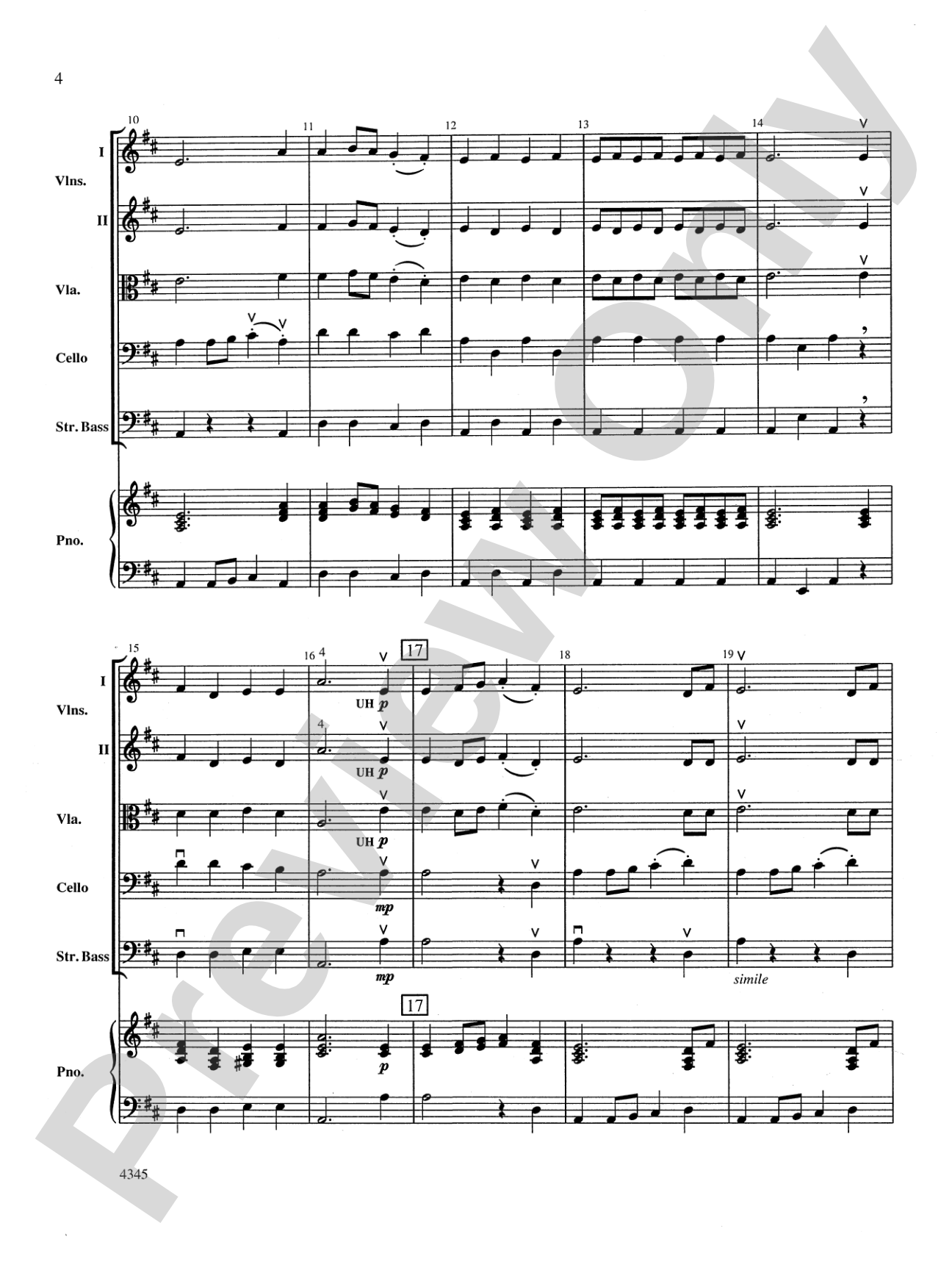 La Rejouissance from the "Royal Fireworks Music": String Orchestra Conductor Score & Parts