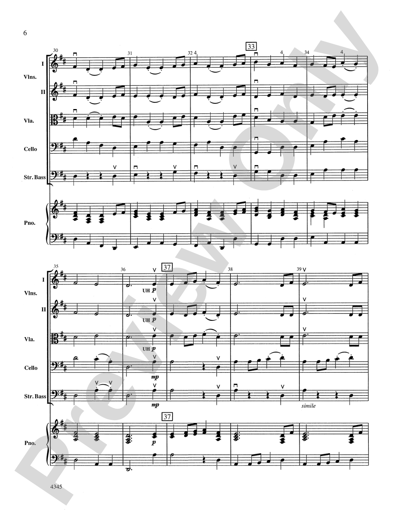 La Rejouissance from the "Royal Fireworks Music": String Orchestra Conductor Score & Parts