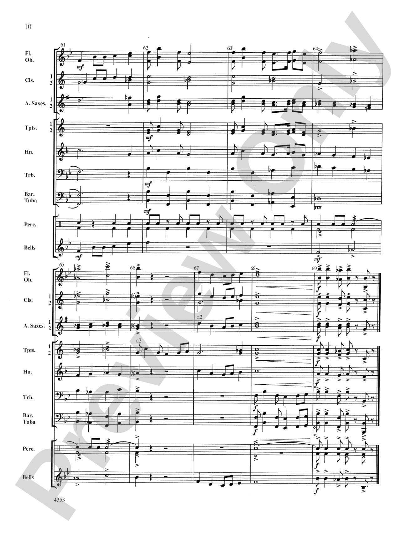 Bridgewater March: Concert Band Conductor Score & Parts