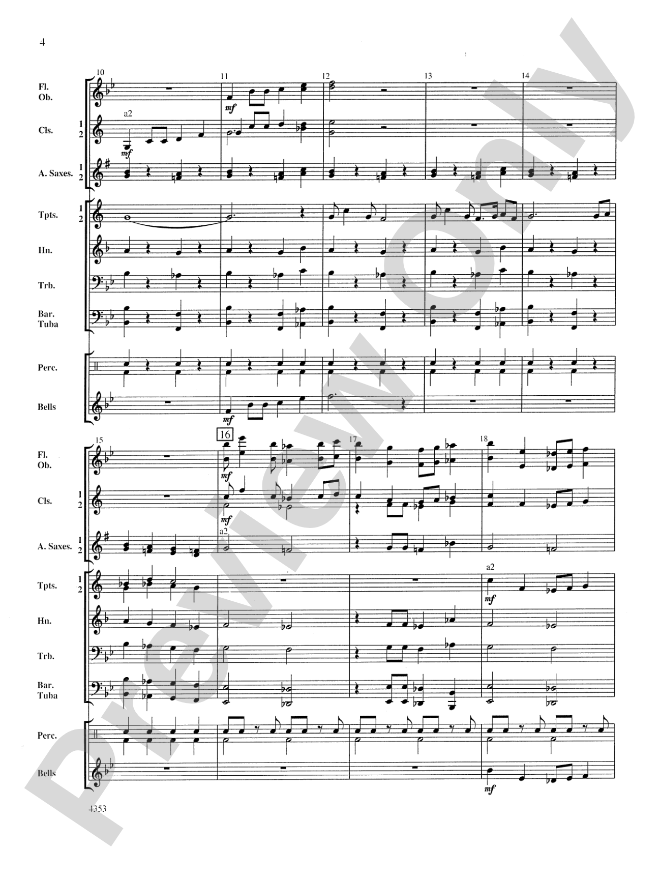 Bridgewater March: Concert Band Conductor Score & Parts