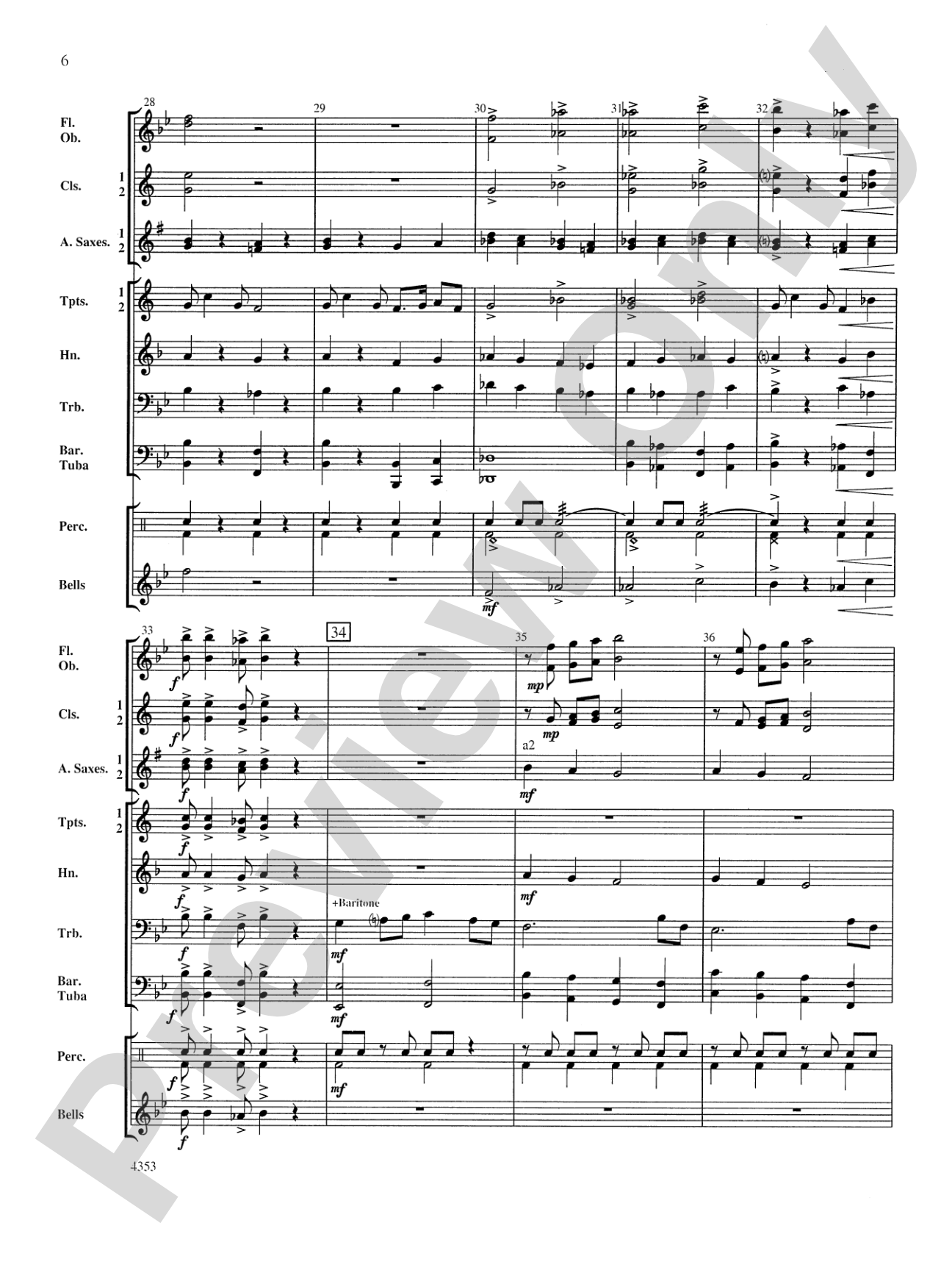 Bridgewater March: Concert Band Conductor Score & Parts