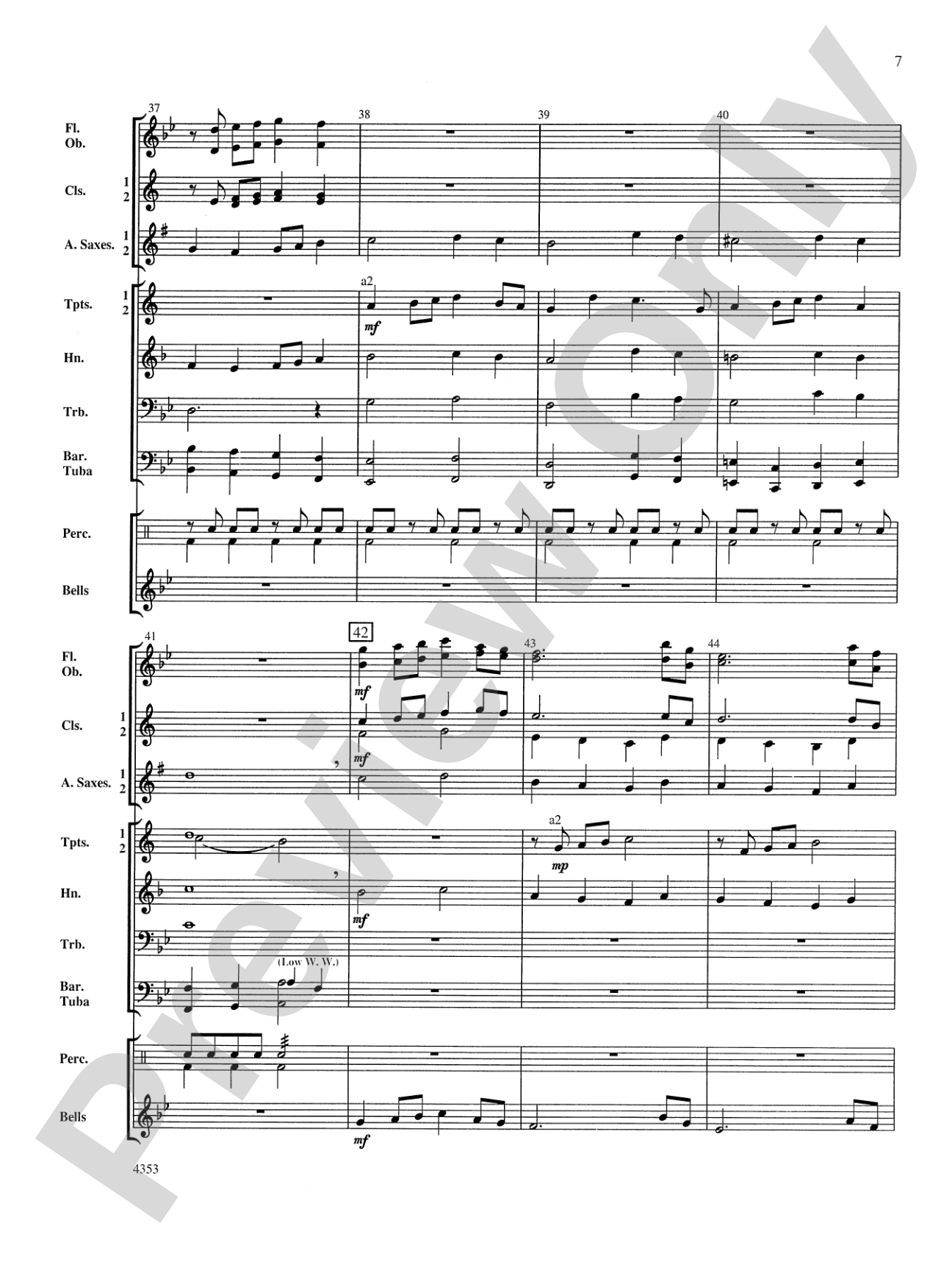Bridgewater March: Concert Band Conductor Score & Parts